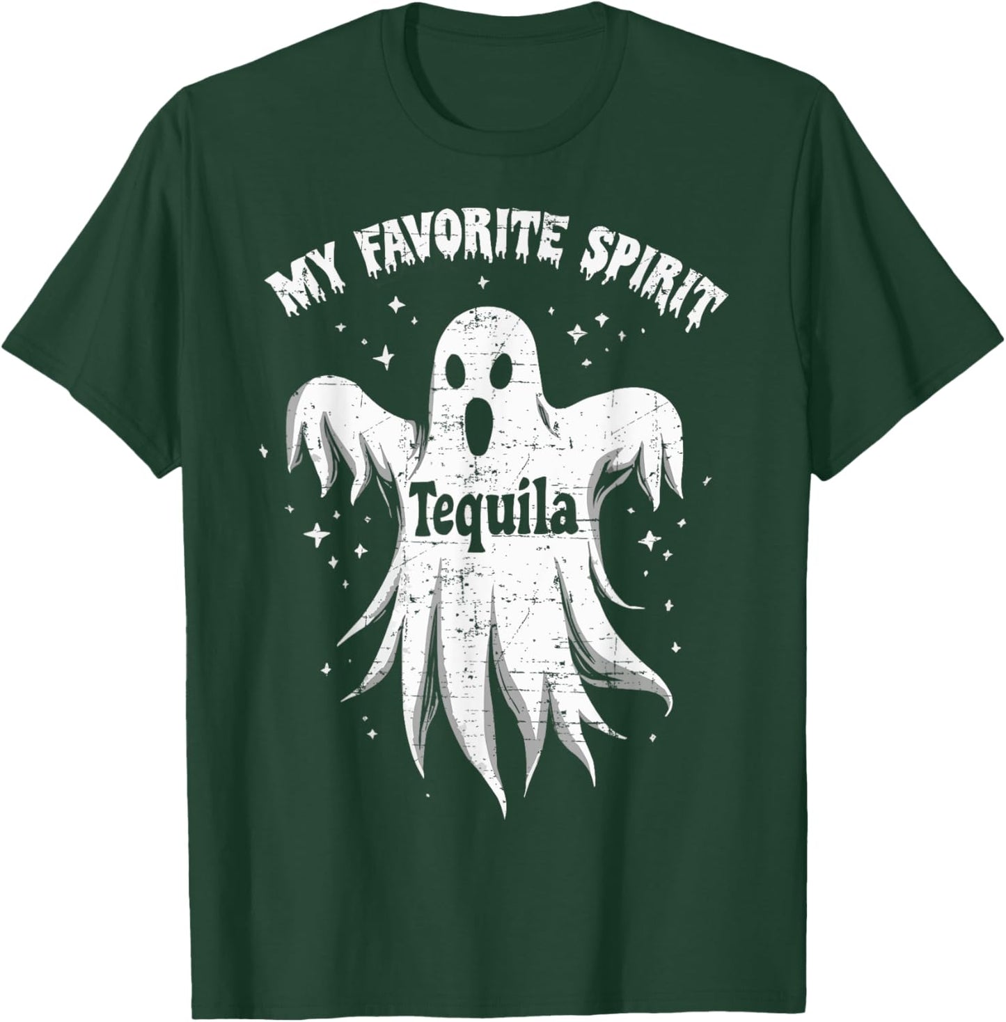 My Favorite Spirit Tequila Drinking Ghost Halloween Costume T-Shirt - T-Shirt | Forest
