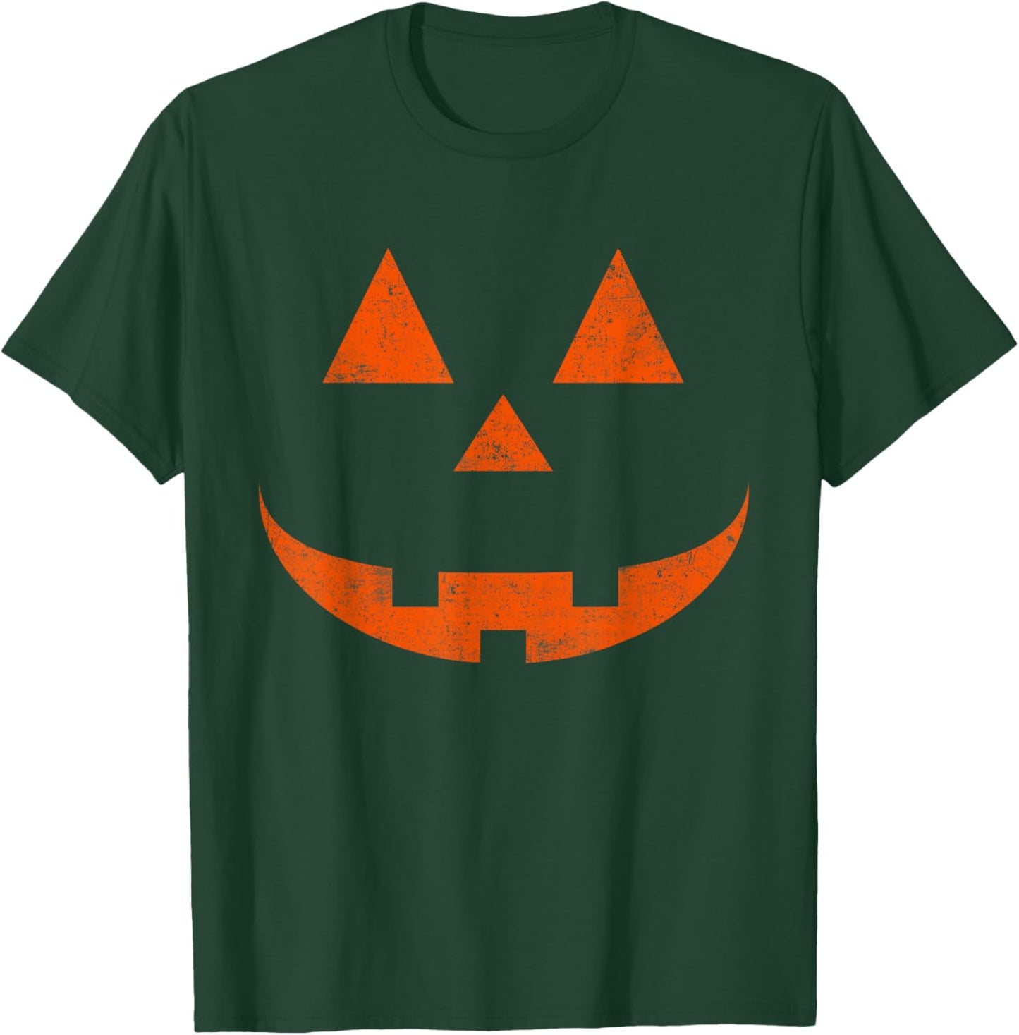 Vintage Pumpkin Face Jackolantern Jack O Lantern Halloween T-Shirt - T-Shirt | Forest