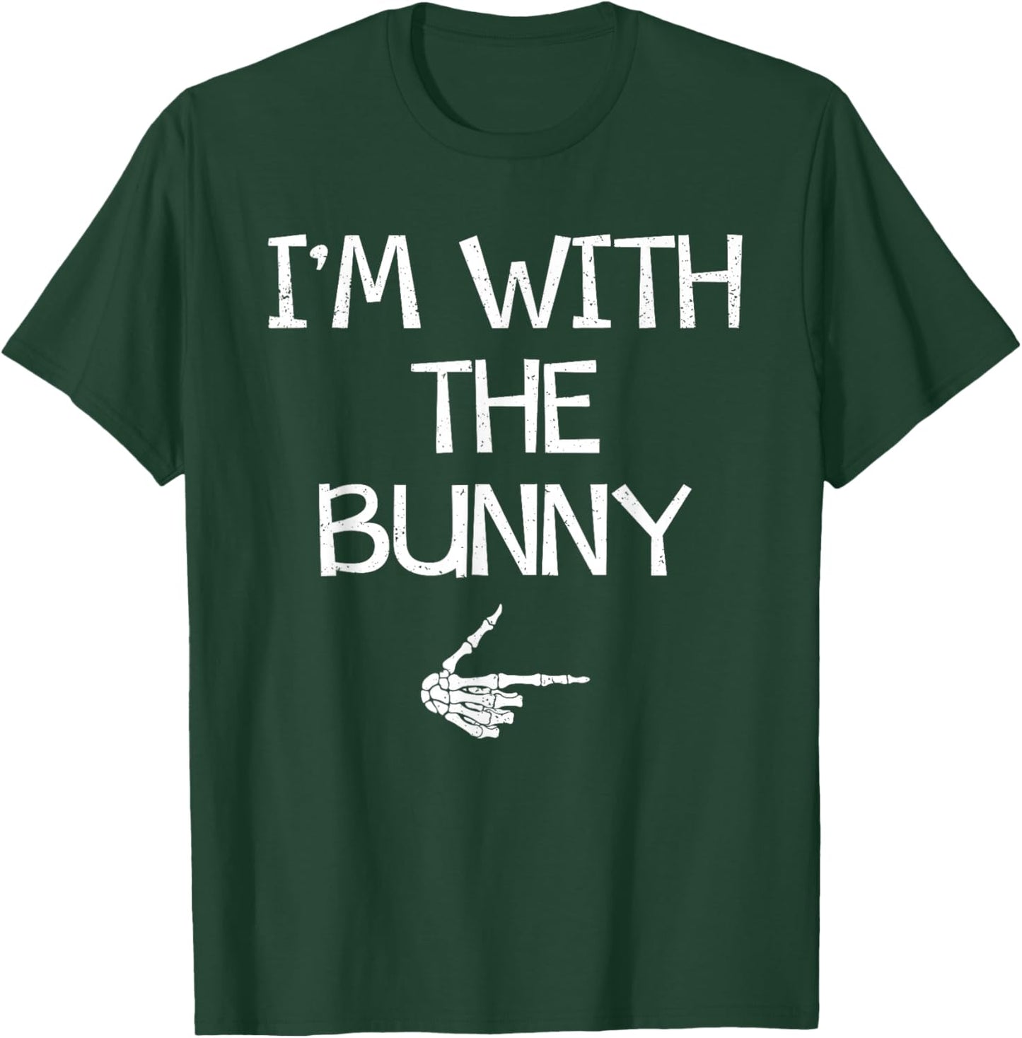 I'm With The Bunny Funny Halloween Costume Couples Matching T-Shirt - T-Shirt | Forest