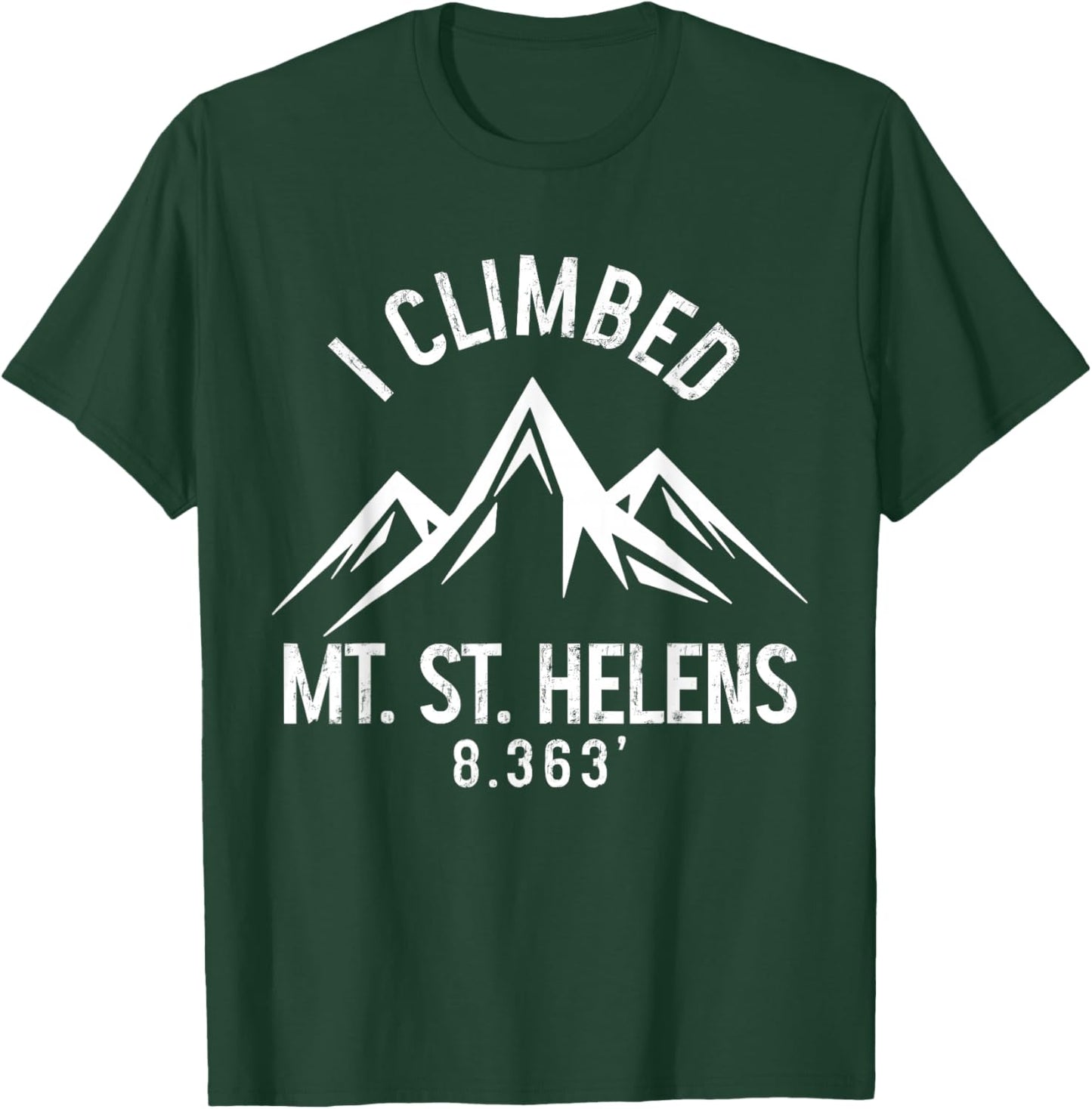 Mount St Helens Washington Mountain Climbing Summit Hiking T-Shirt - T-Shirt | Forest