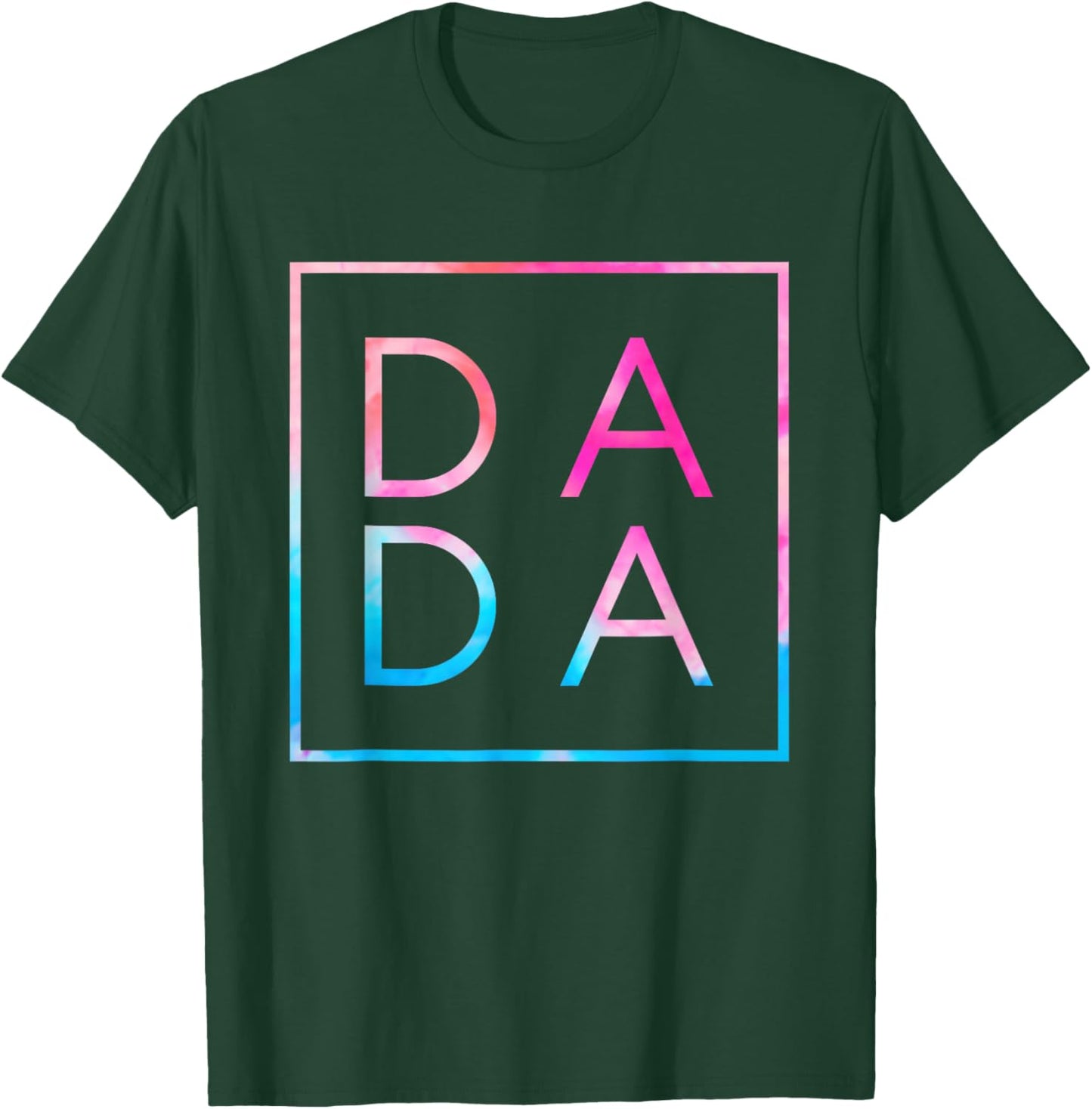 Matching Dada And Mama Family -Adults Men's Black Small Classic Tie-Dye Father's Day T-Shirt - T-Shirt | Forest