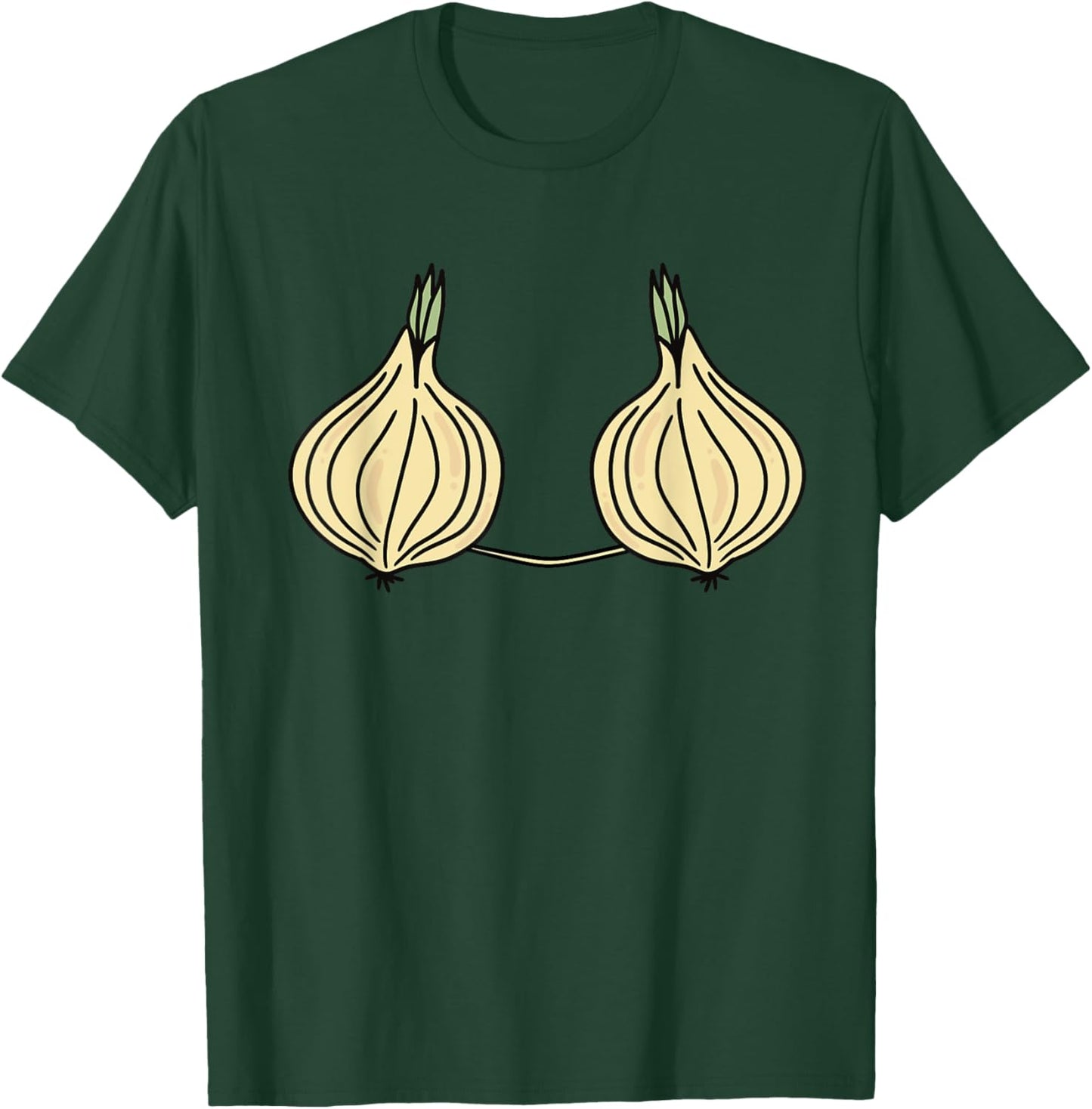 Onion Bra Costume Funny Field Vegetable Halloween T-Shirt - T-Shirt | Forest