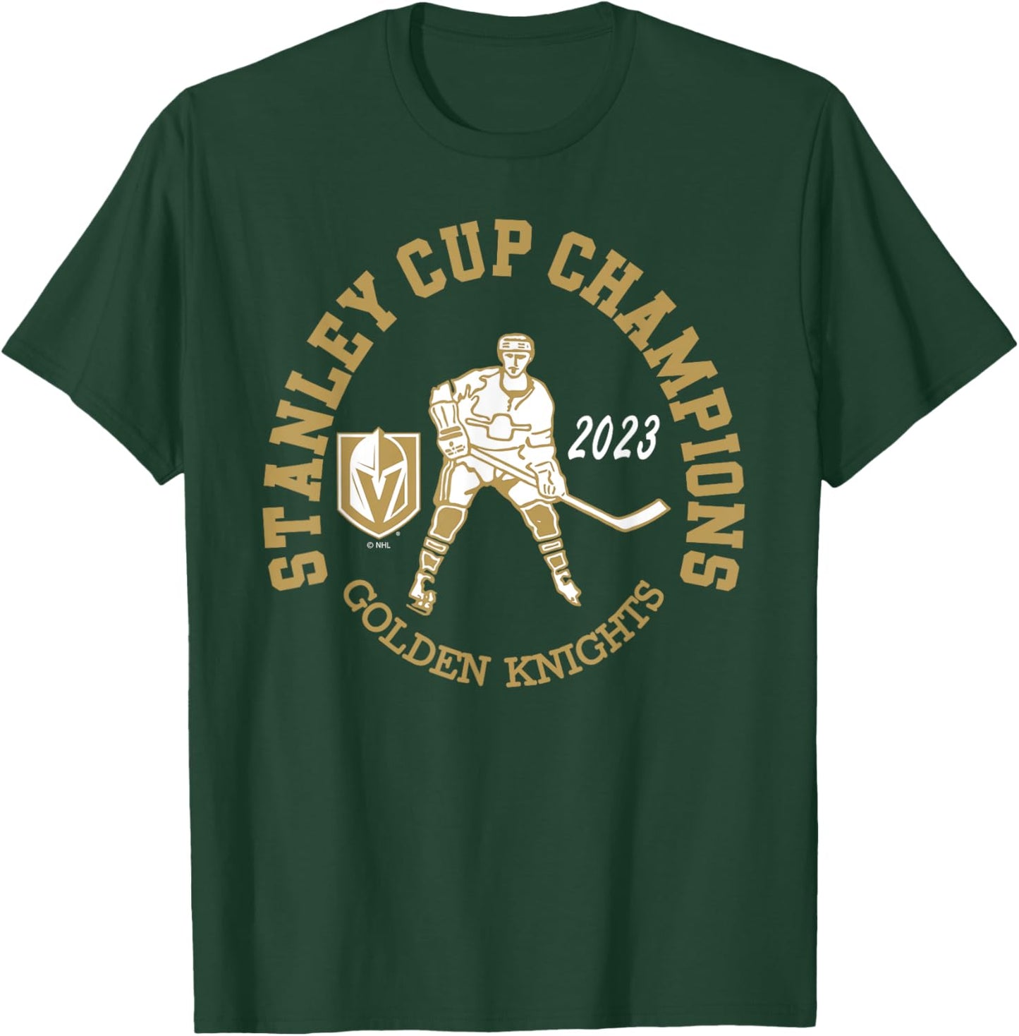 Vegas Golden Knights Stanley Cup Champions 2023 Black T-Shirt - T-Shirt | Forest