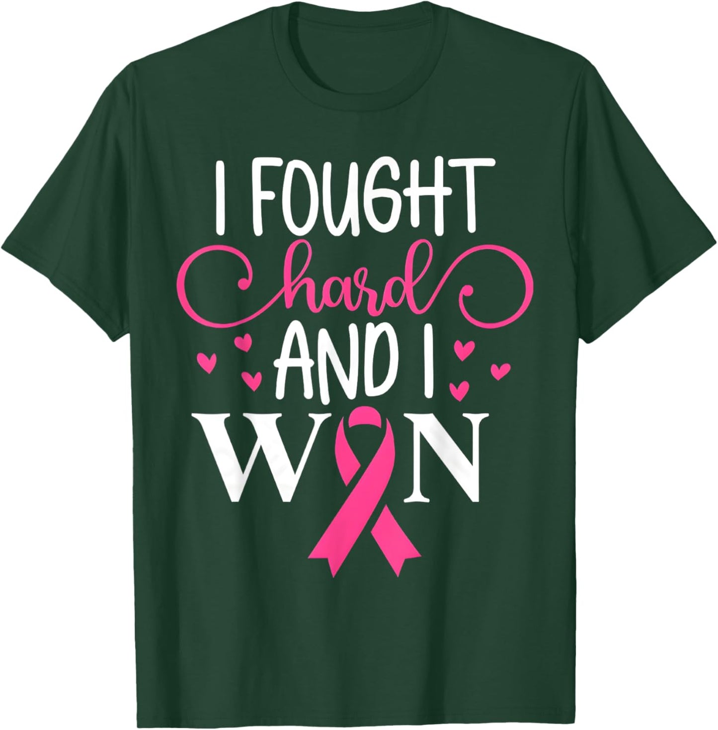 Breast Cancer Awareness I Fought Like A Girl And Won Women T-Shirt - T-Shirt | Forest