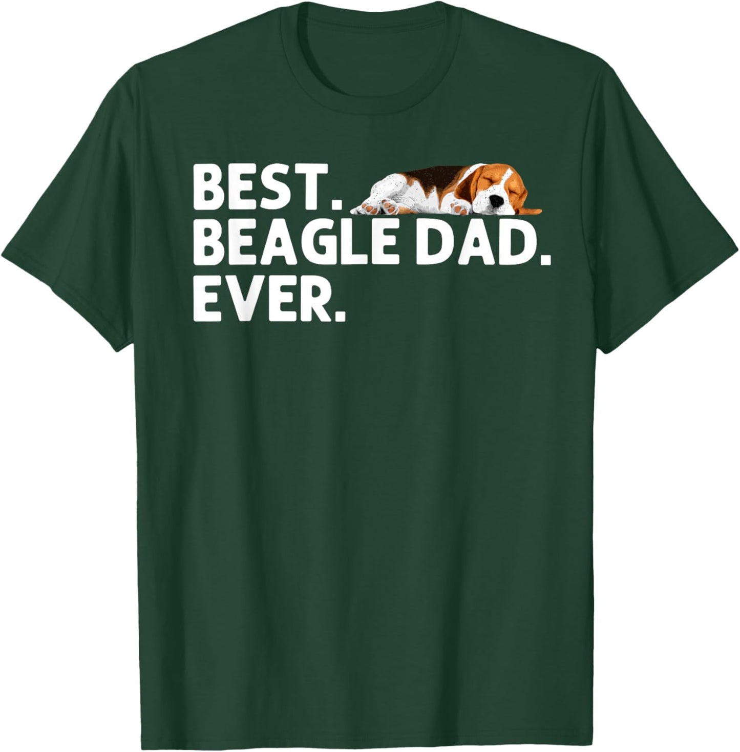 Best Beagle Dad Art Father Beagle Dog Beagle Lover T-Shirt - T-Shirt | Forest