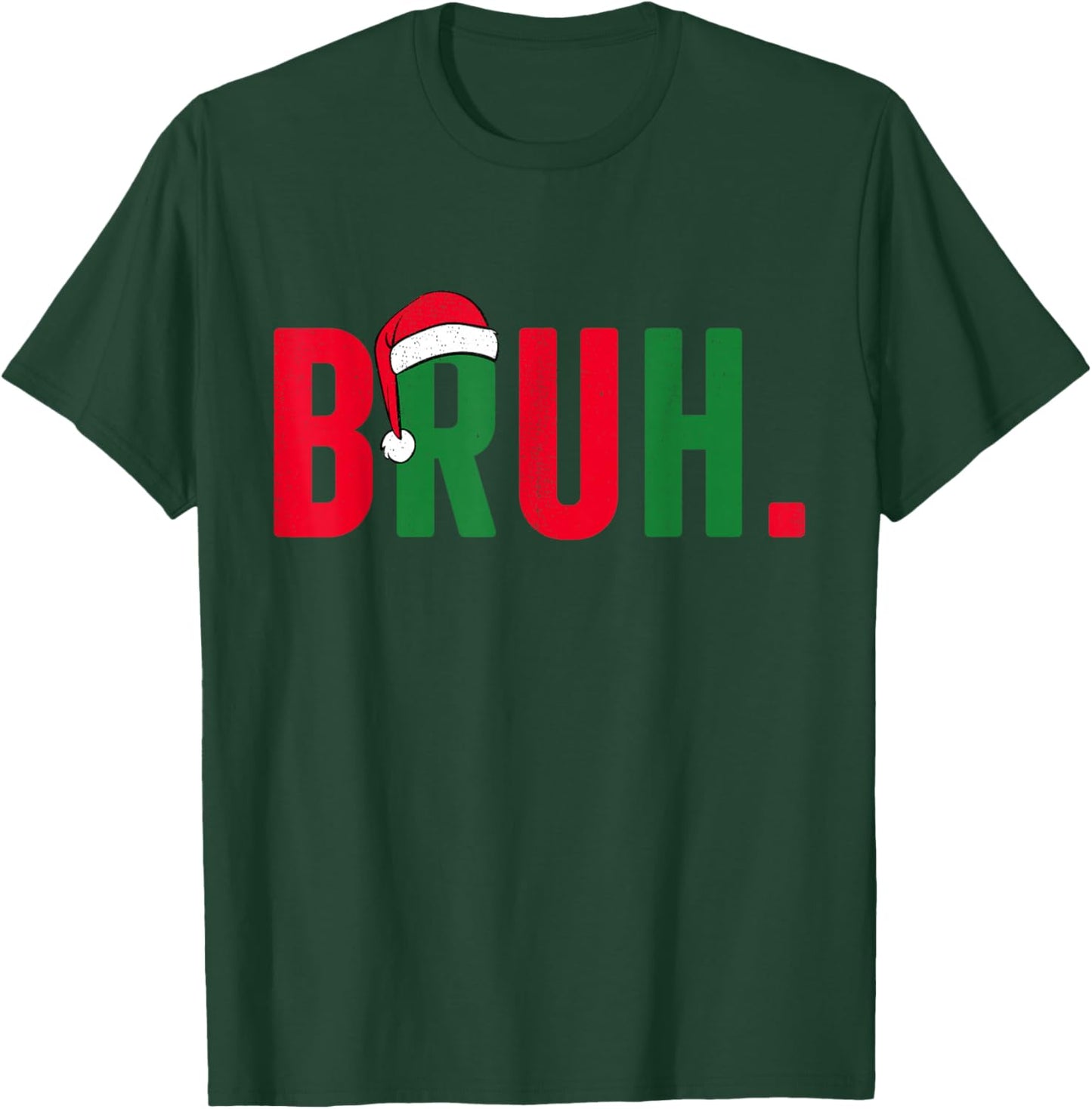 Bruh Christmas for Teen Boys Funny Meme Saying Bro Greeting T-Shirt - T-Shirt | Forest