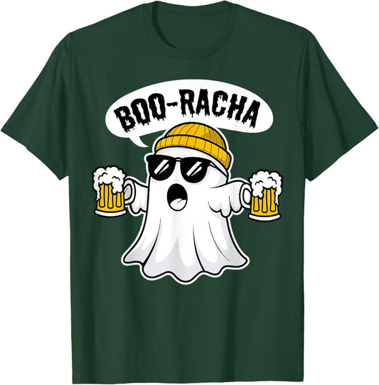 Boo-Racha Halloween Cute Ghost Boo Borracha Funny Men Women T-Shirt - T-Shirt | Forest