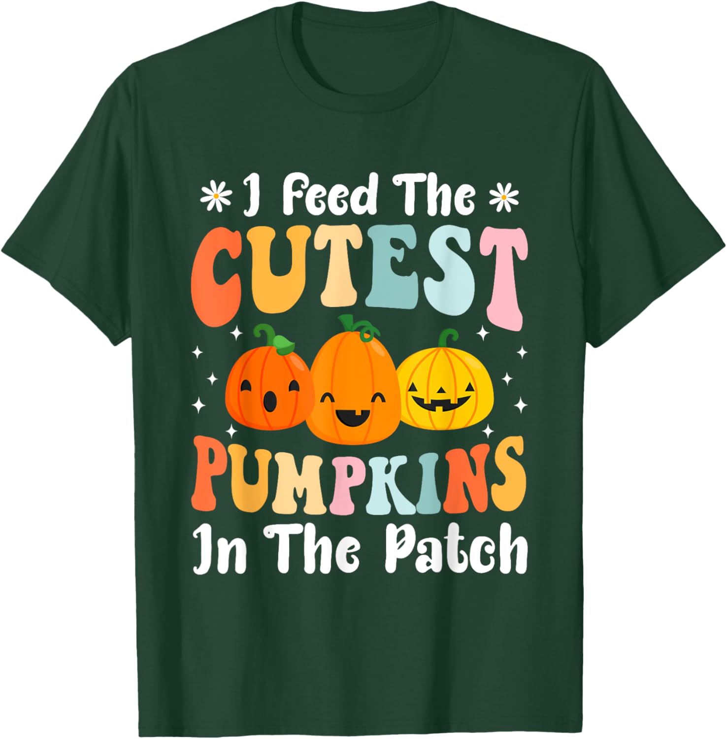 I Feed Cutest Pumpkins In The Patch Lunch Lady Halloween T-Shirt - T-Shirt | Forest