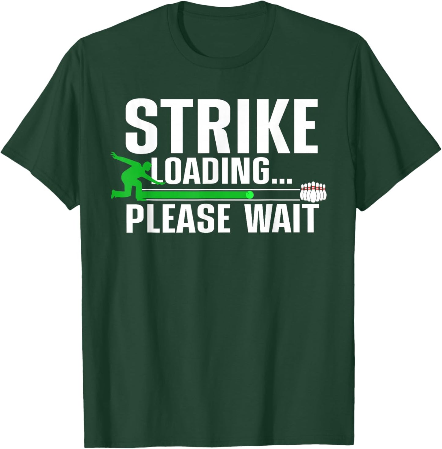 Funny Bowling Design Women Kids Bowling Lover Bowler T-Shirt - T-Shirt | Forest