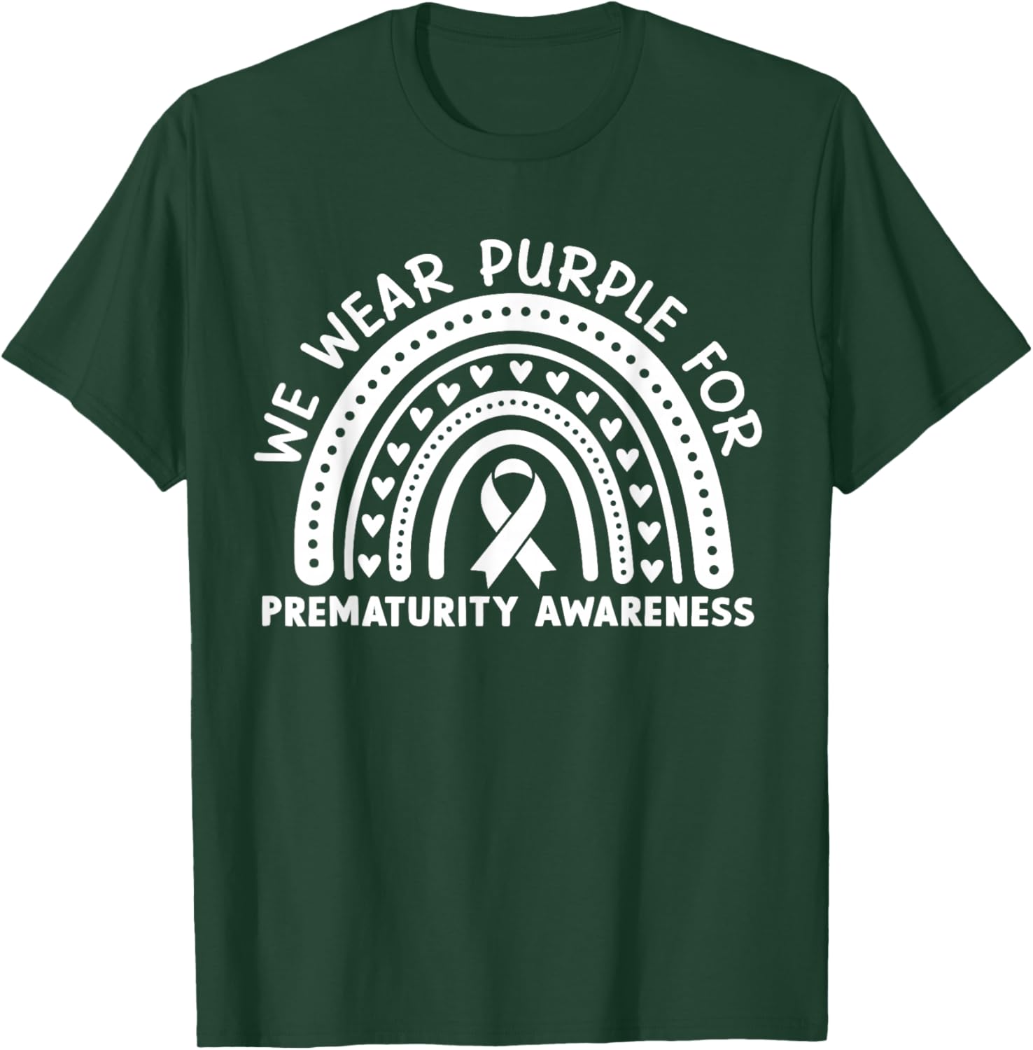 We Wear Purple for Preemie Prematurity Awareness T-Shirt - T-Shirt | Forest