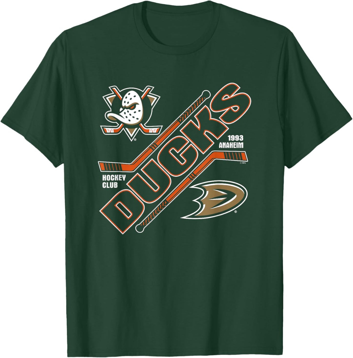 Anaheim Ducks Force Black Officially Licensed T-Shirt - T-Shirt | Forest