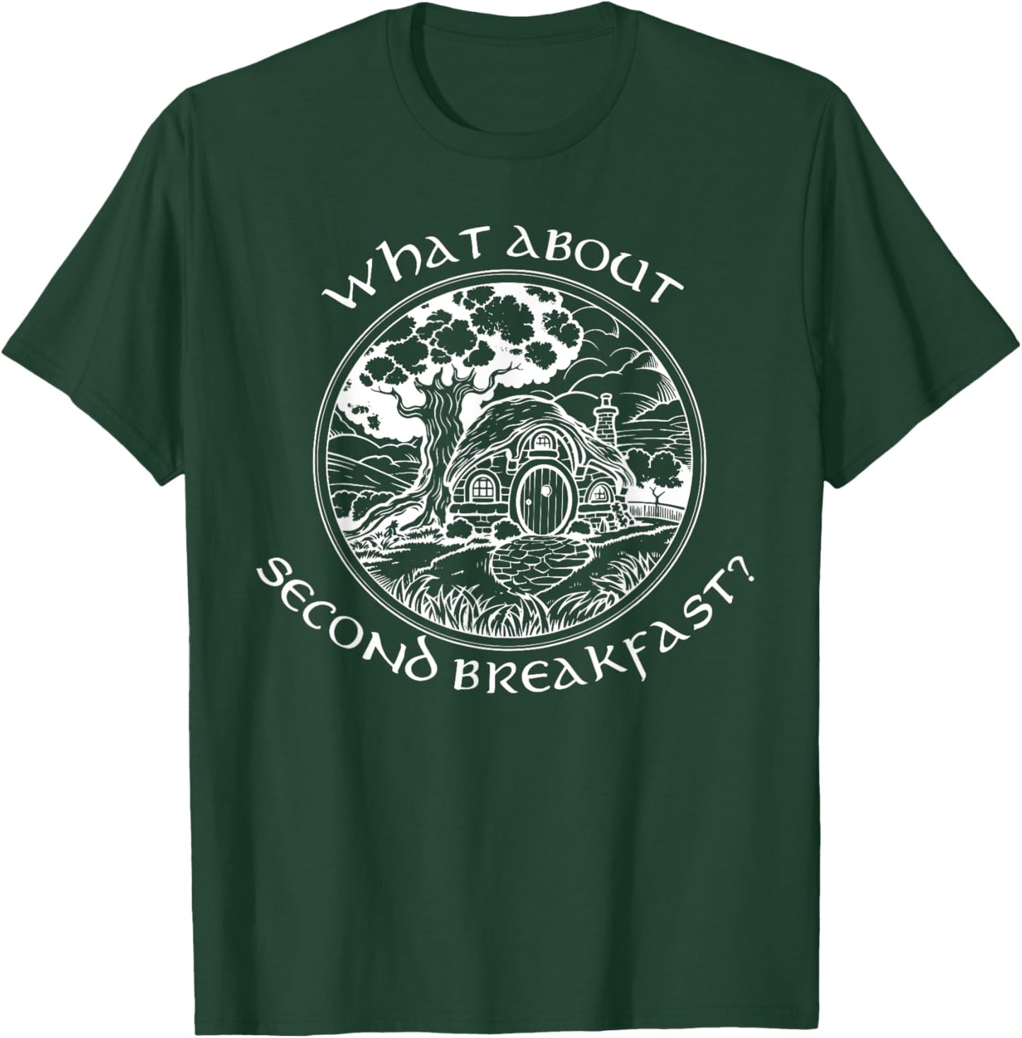 WHAT ABOUT SECOND BREAKFAST? funny design T-Shirt - T-Shirt | Forest