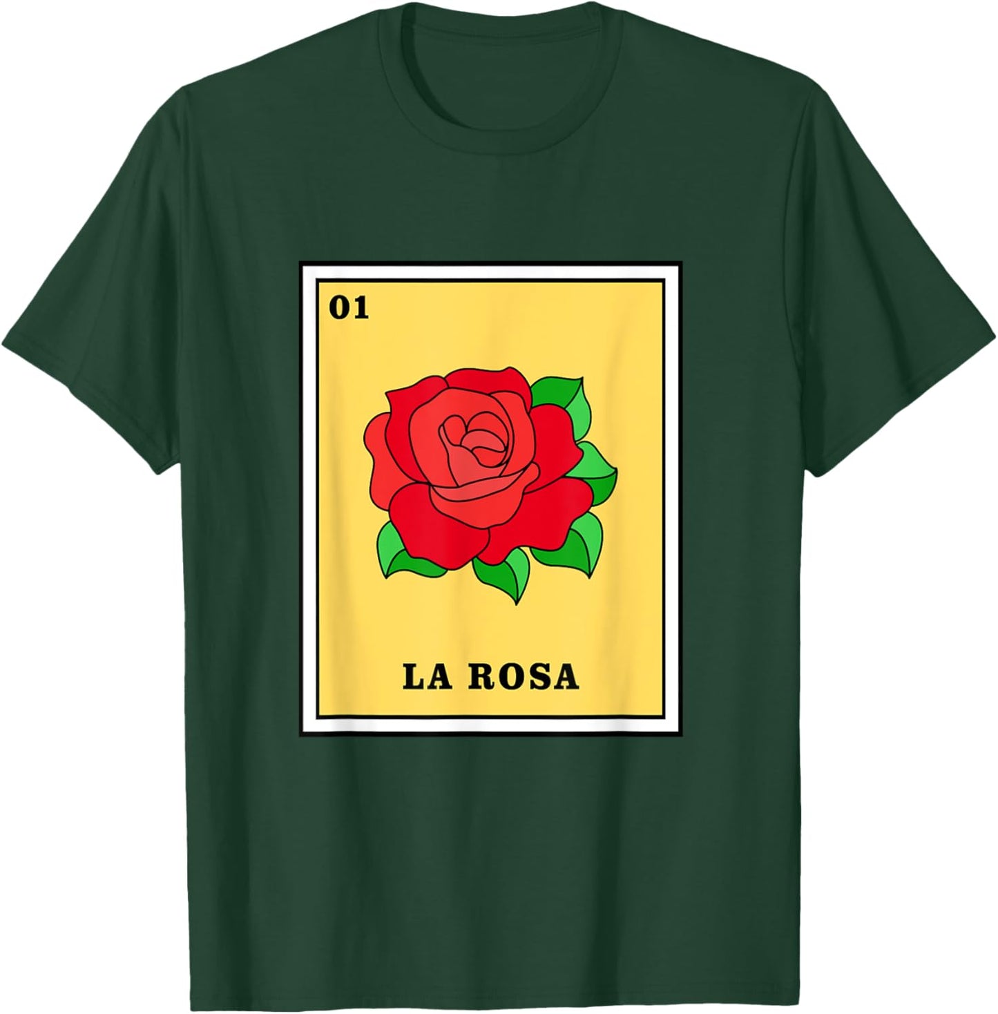 Mexican Lottery Game La Rosa T-Shirt - T-Shirt | Forest