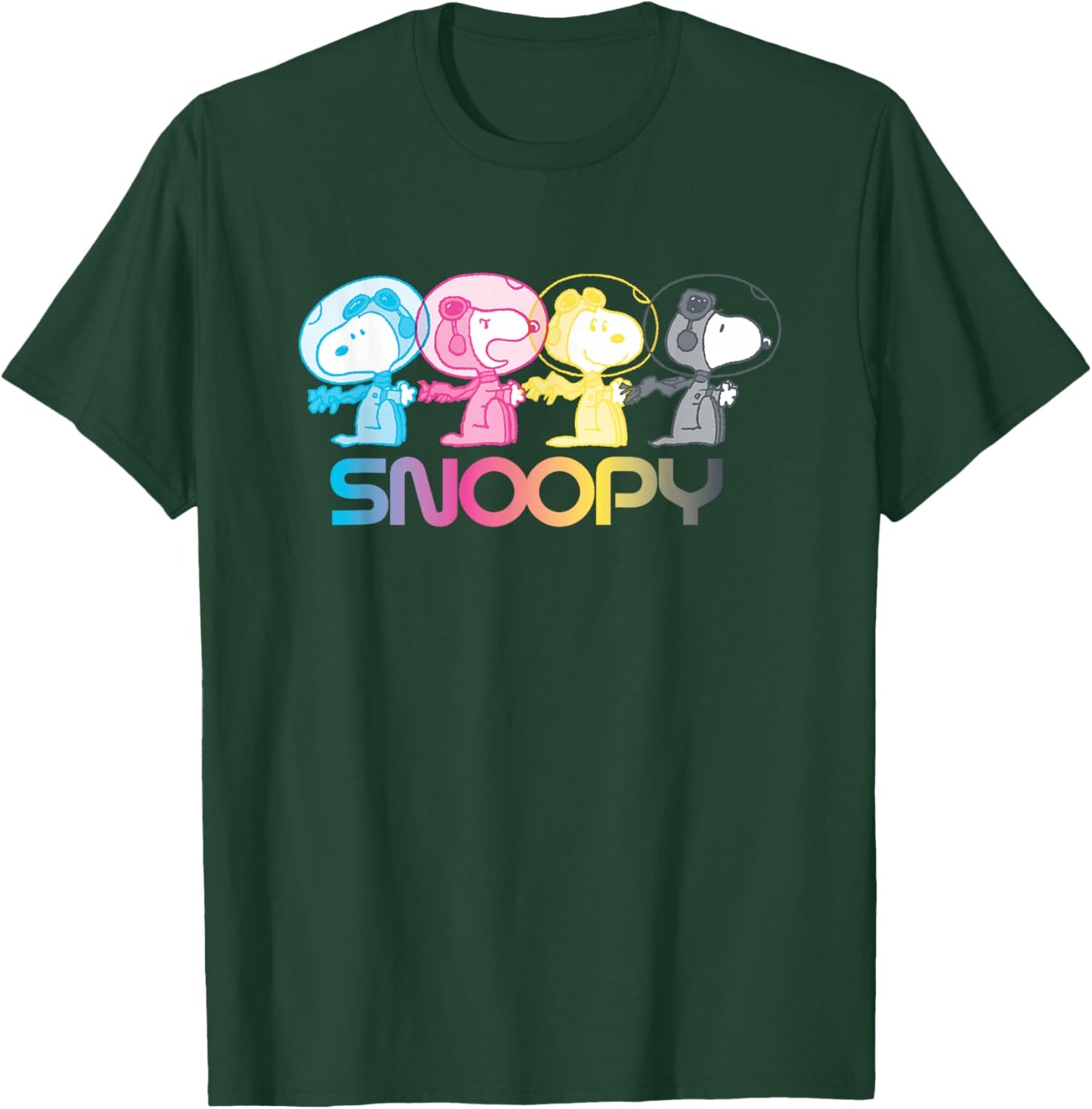 Peanuts Snoopy Space Emotions T-Shirt - T-Shirt | Forest