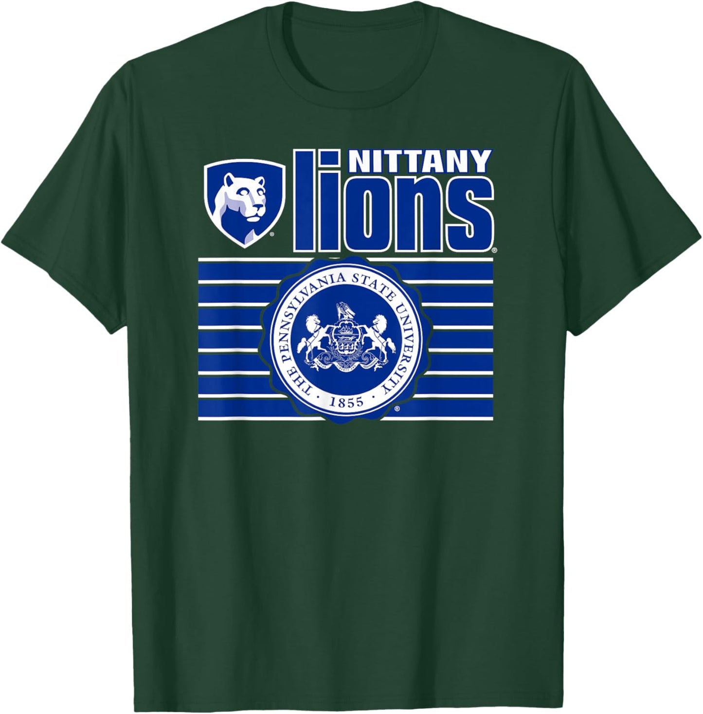 Penn State Nittany Lions Seal Stripe Officially Licensed T-Shirt - T-Shirt | Forest