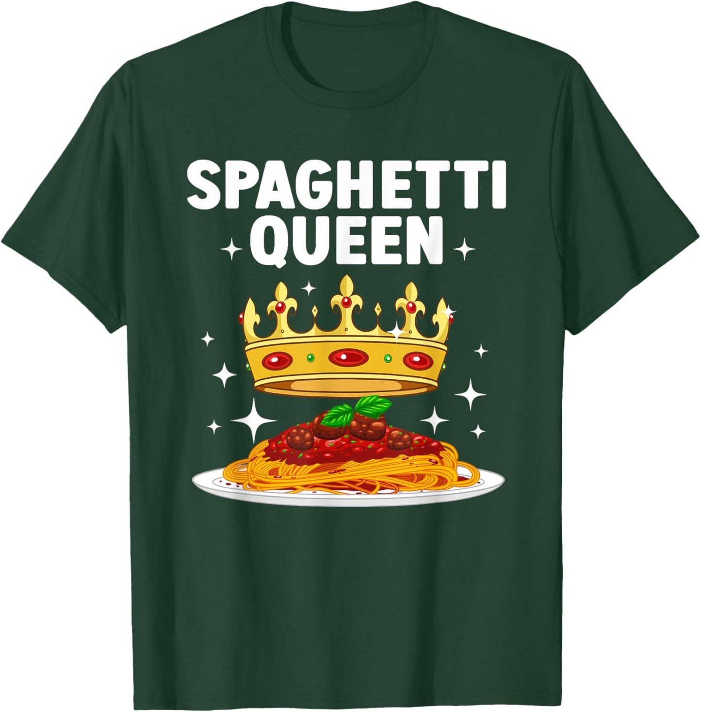 Best Spaghetti Queen Design Girls Spaghetti Lovers T-Shirt - T-Shirt | Forest