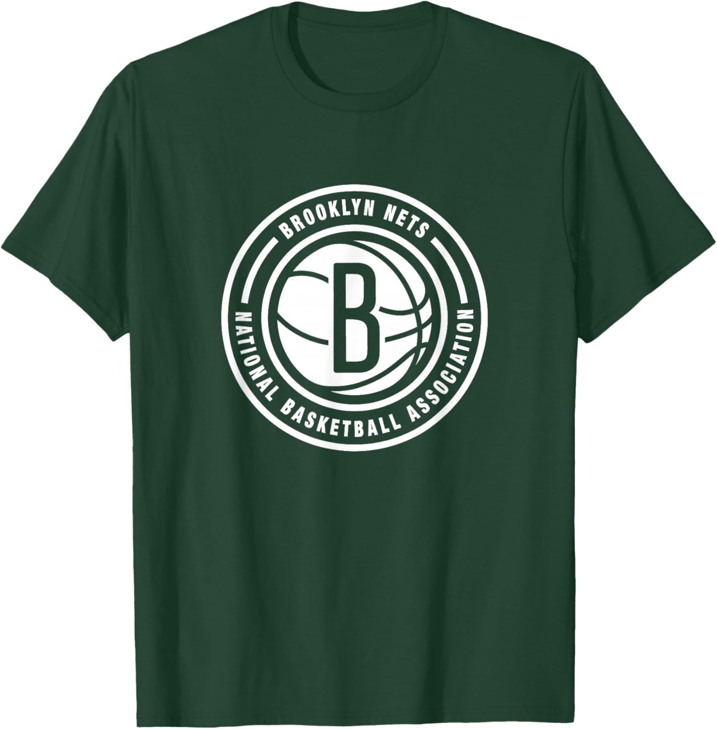 NBA - Brooklyn Nets Circle Logo Black T-Shirt - T-Shirt | Forest