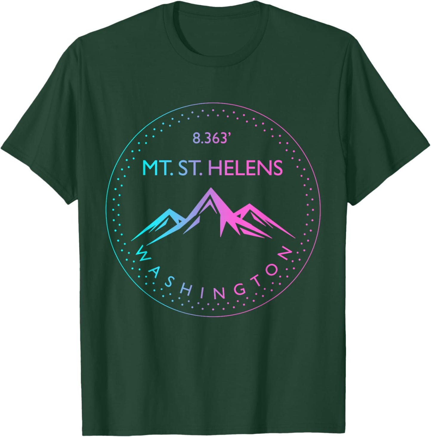 Mt. St. Helens Washington Mountaineering Hiking Climber T-Shirt - T-Shirt | Forest