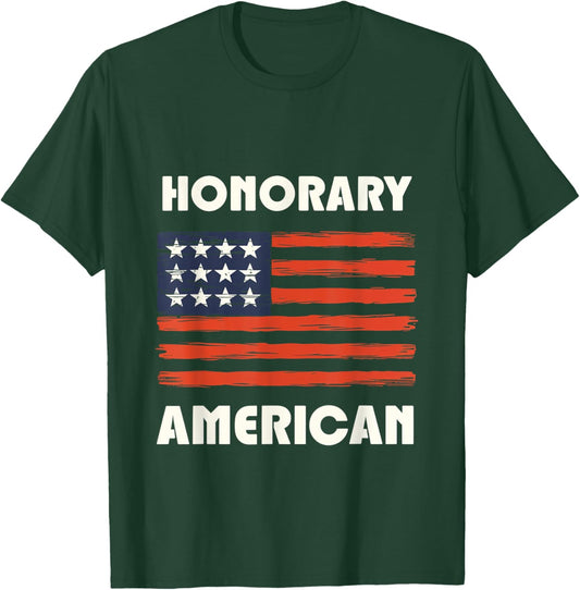Honorary American Patriotic Exchange Student USA T-Shirt - T-Shirt | Forest