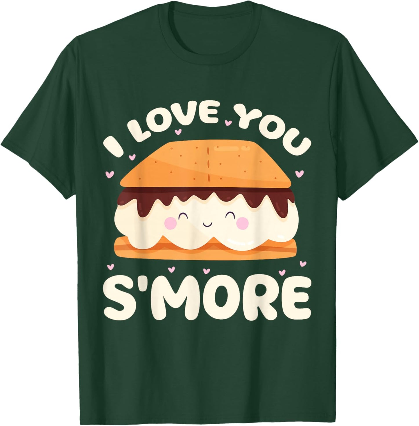 S'more Kawaii Camping Camper Valentine's Day T-Shirt - T-Shirt | Forest