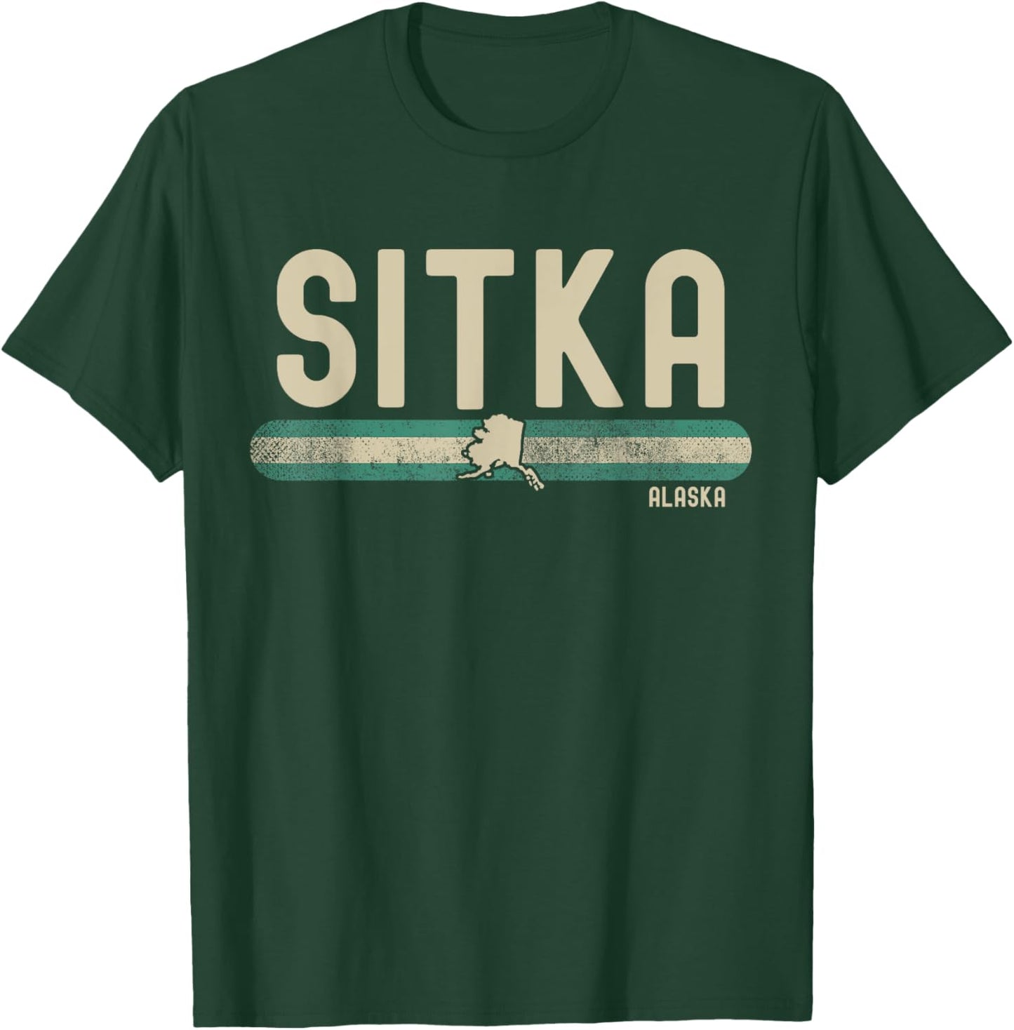 Sitka AK | Alaska | Travel & 80s Style T-Shirt - T-Shirt | Forest