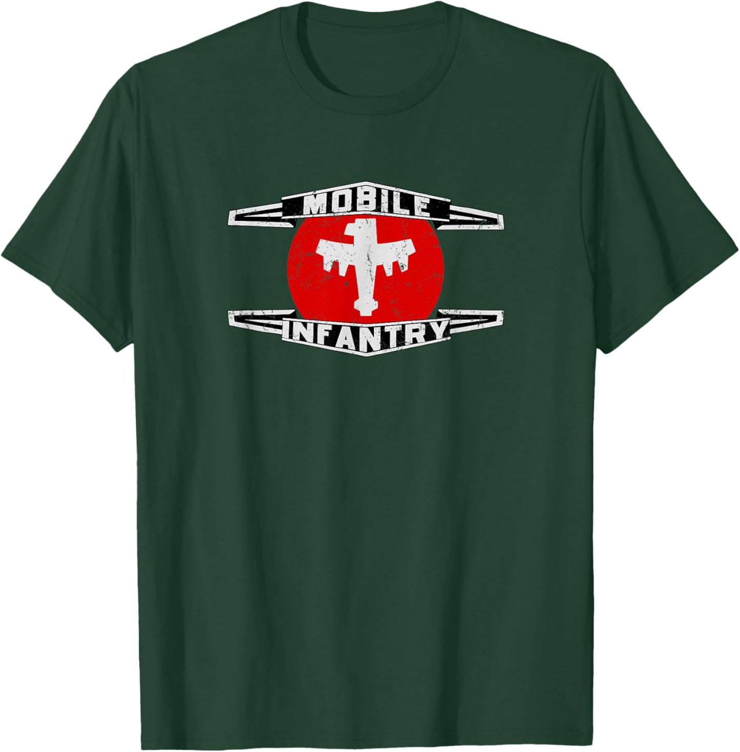 Mobile Infantry - Pre-distressed - Starship T-Shirt - T-Shirt | Forest
