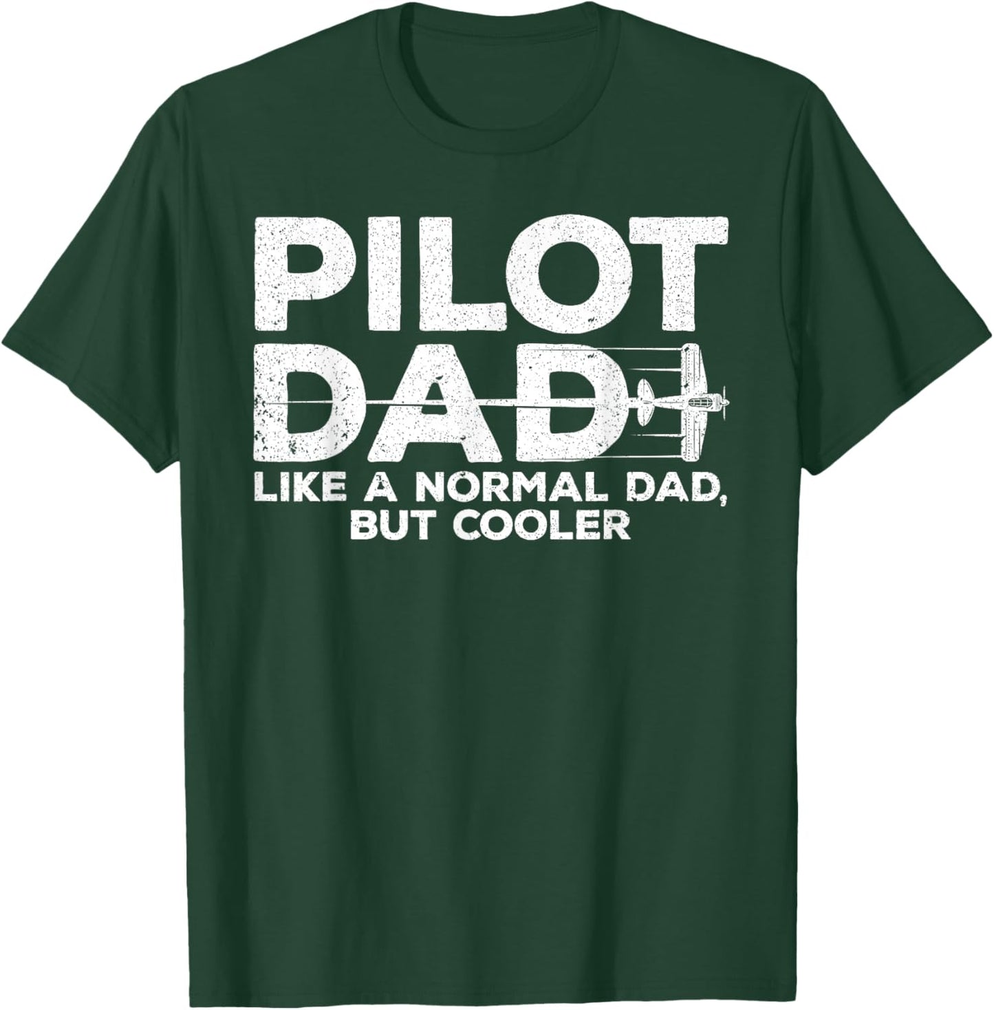Funny Pilot Dad Art Father Aviation Airplane Pilot T-Shirt - T-Shirt | Forest