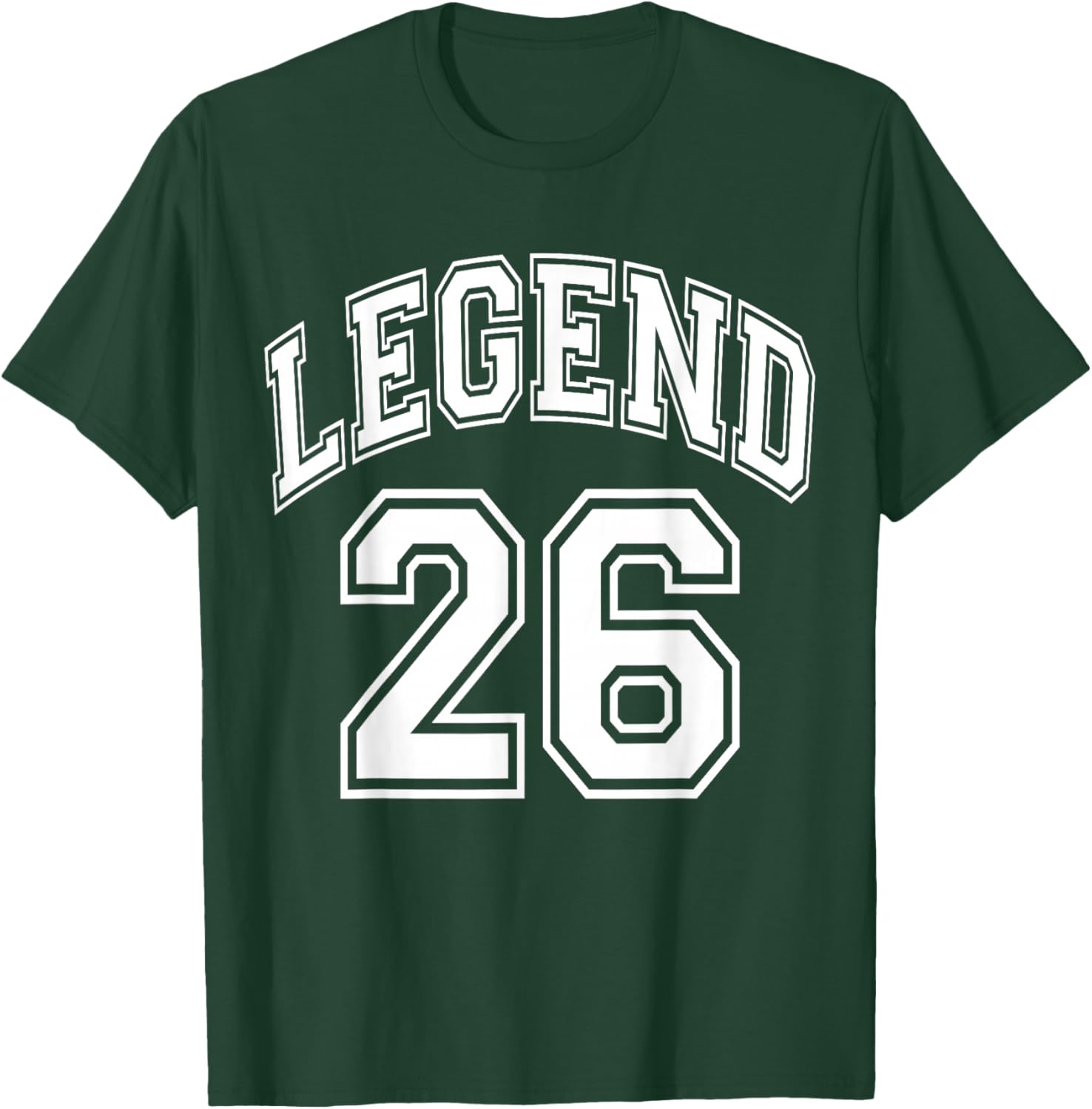 Legend 26 Years Old Number Team 26th Birthday T-Shirt - T-Shirt | Forest