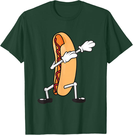 Cool Hot Dog Outfit Women Adult Hotdog Lover Hot Dog T-Shirt - T-Shirt | Forest