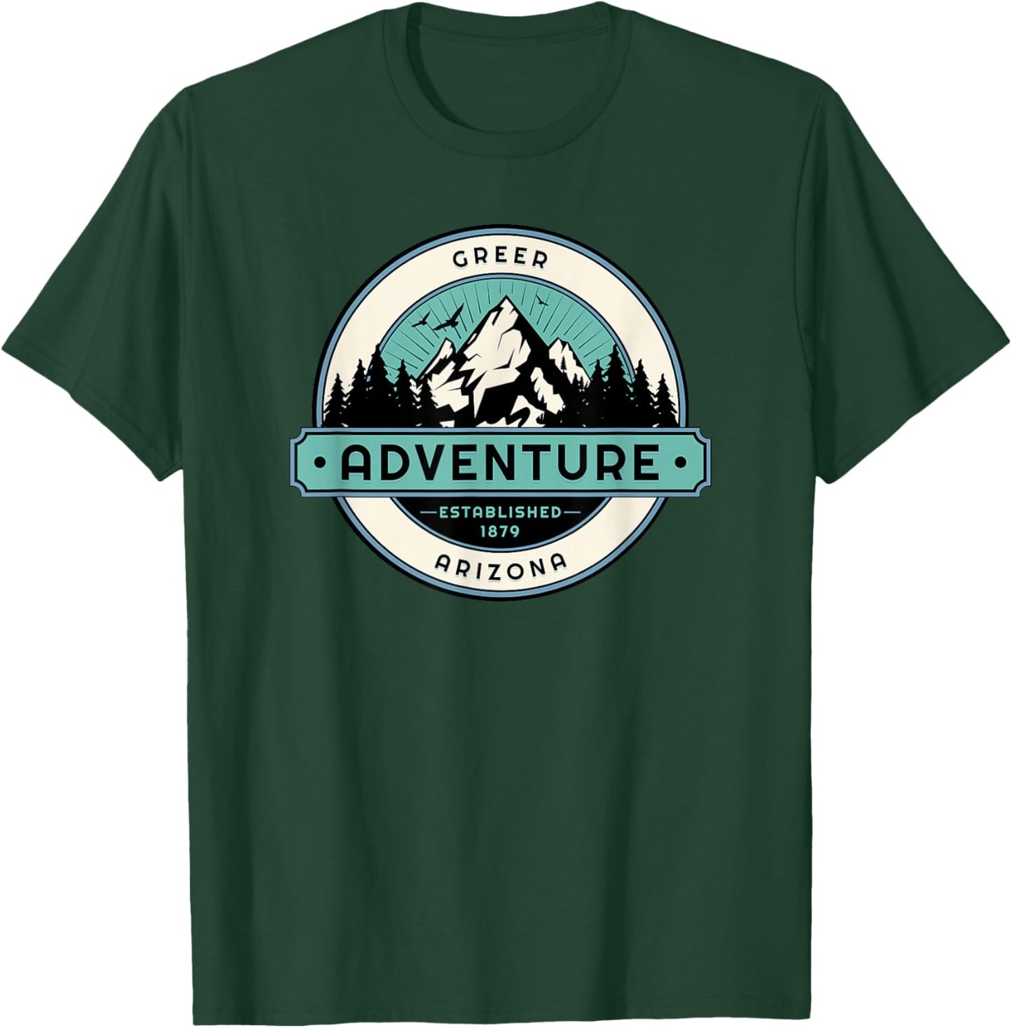 Greer Arizona Mountains Established 1879 T-Shirt - T-Shirt | Forest