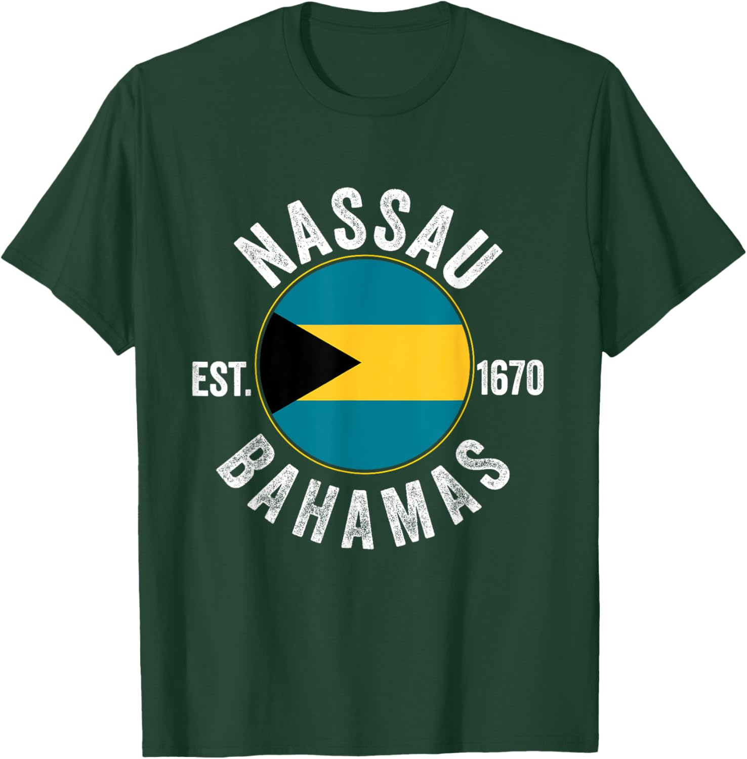 Nassau Bahamas Souvenir Vacation Travel Men Women Reminder T-Shirt - T-Shirt | Forest