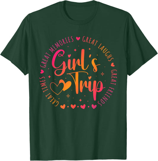 Girls Trip Weekend Vacation Trip Party Matching T-Shirt - T-Shirt | Forest