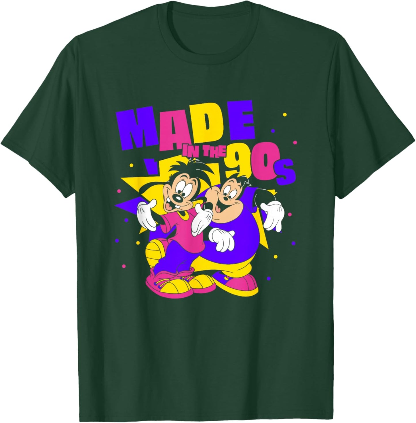 Disney A Goofy Movie Max P.J Made In The 90's Retro Logo T-Shirt - T-Shirt | Forest
