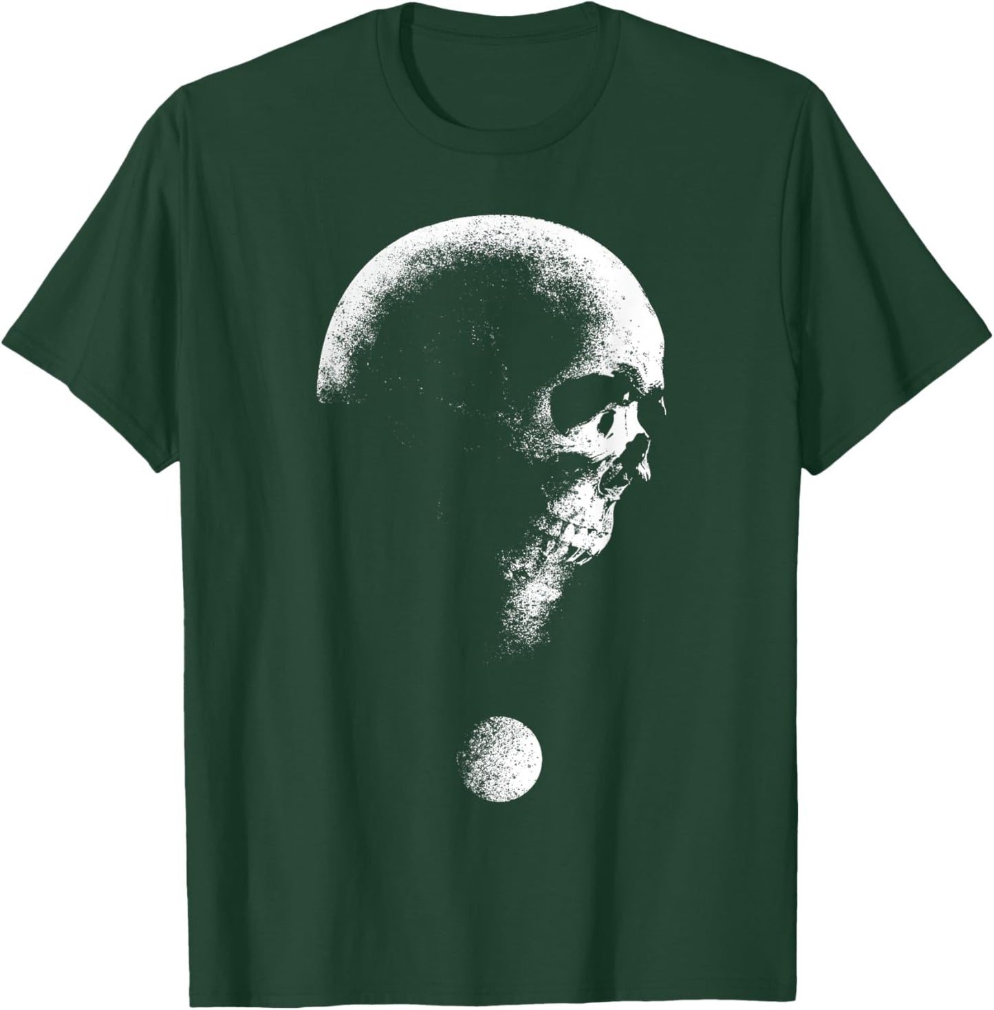 Skull Question Mark Horror Halloween Costume Trick Or Treat T-Shirt - T-Shirt | Forest