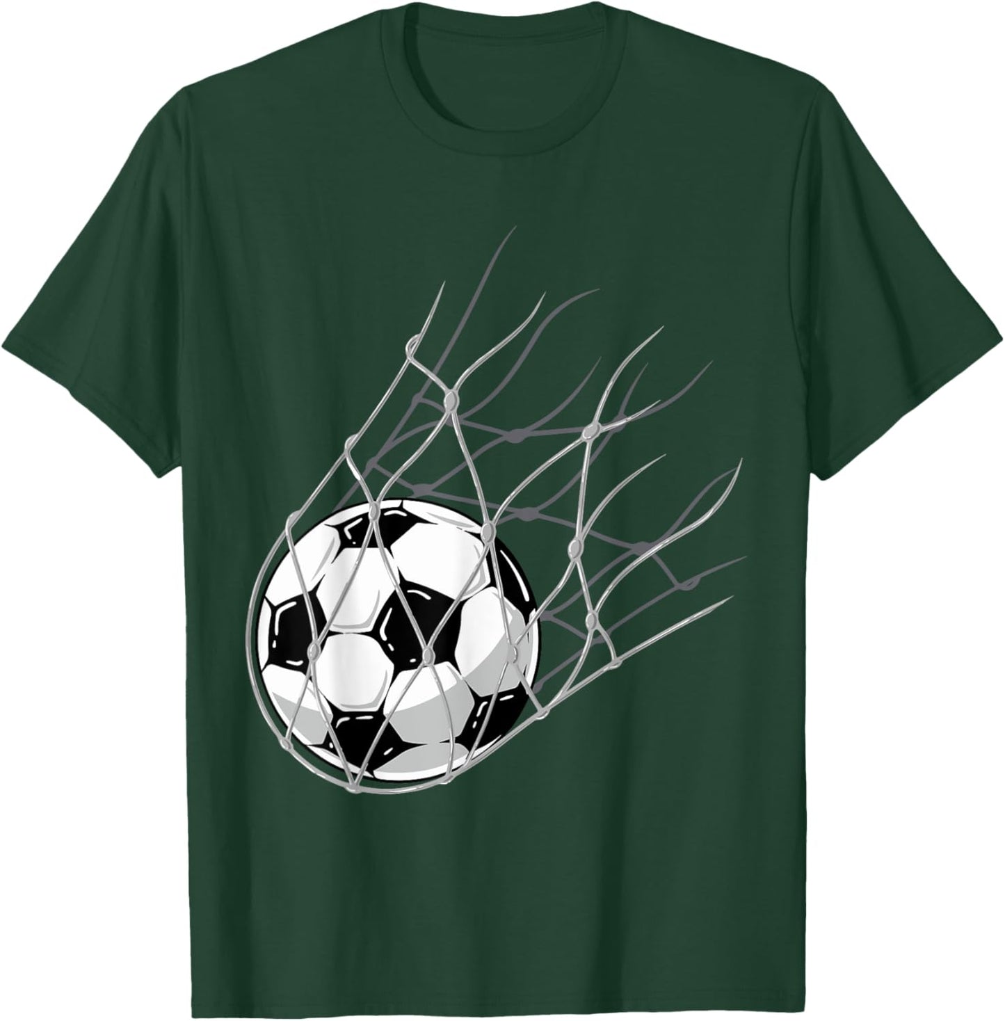 Soccer Ball Goal Funny Player Sports Game Boys Girls Outfit T-Shirt - T-Shirt | Forest