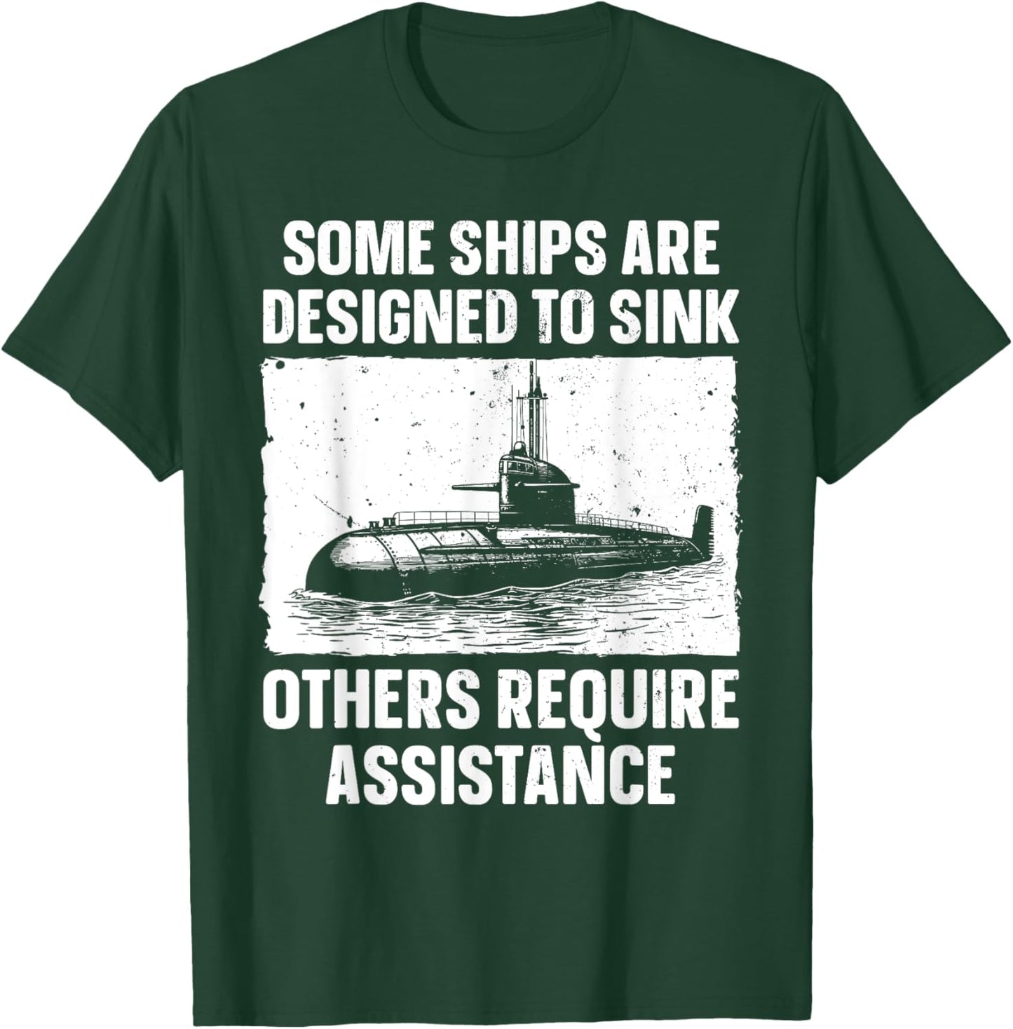 Submarine Art Women Submariner Submarine Veteran T-Shirt - T-Shirt | Forest