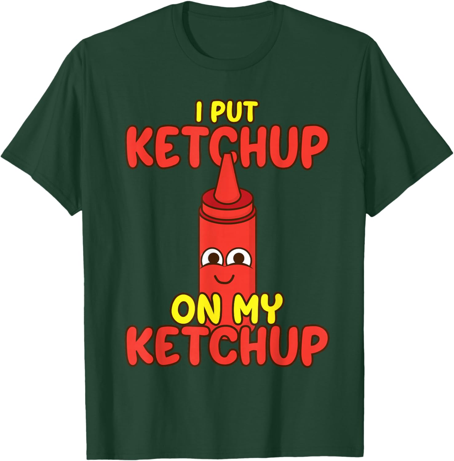 Funny Ketchup Art Women Kids Catsup Ketchup Lover T-Shirt - T-Shirt | Forest