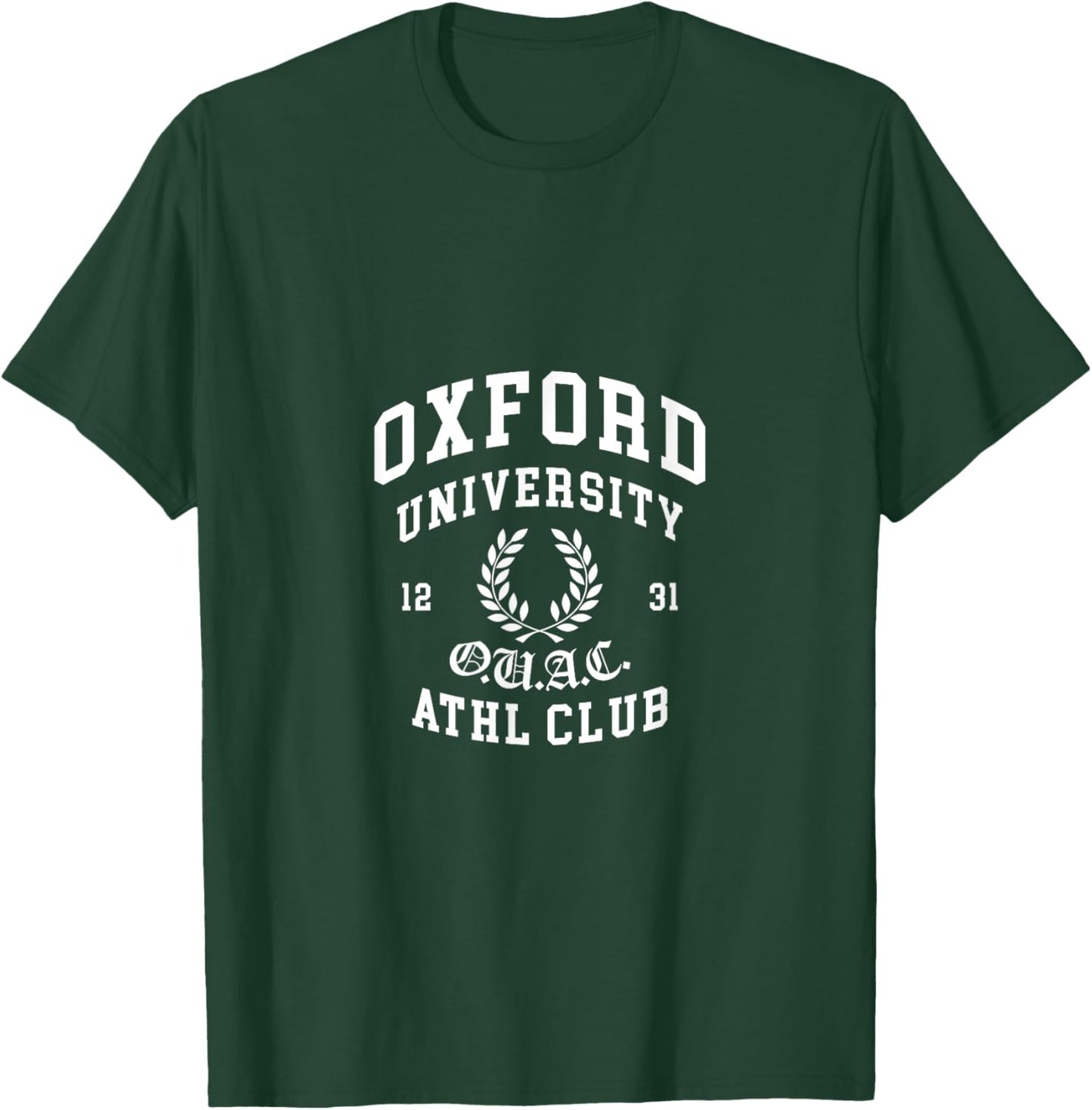 Oxford University Athletic Club Collegiate Varsity Apparel T-Shirt - T-Shirt | Forest