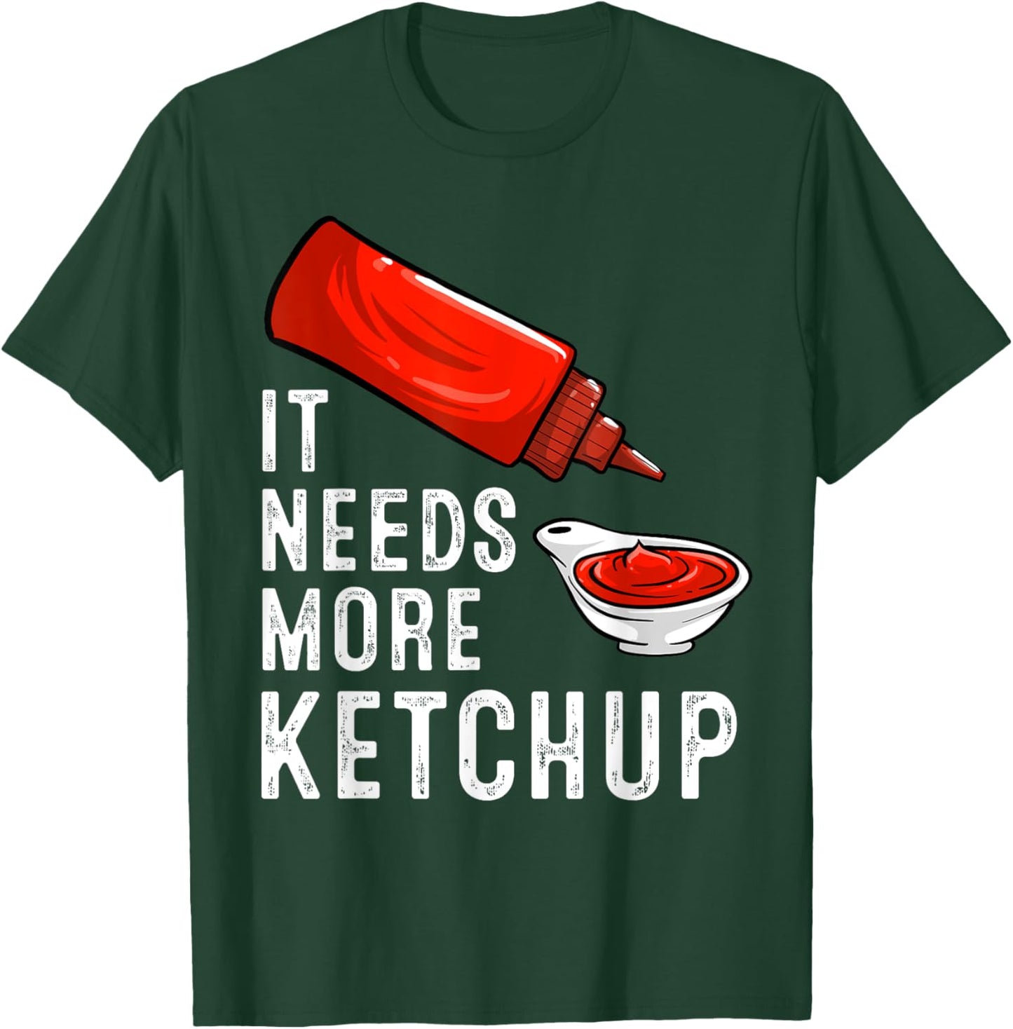 Funny Ketchup Design Women Kids Catsup Lover Ketchup T-Shirt - T-Shirt | Forest