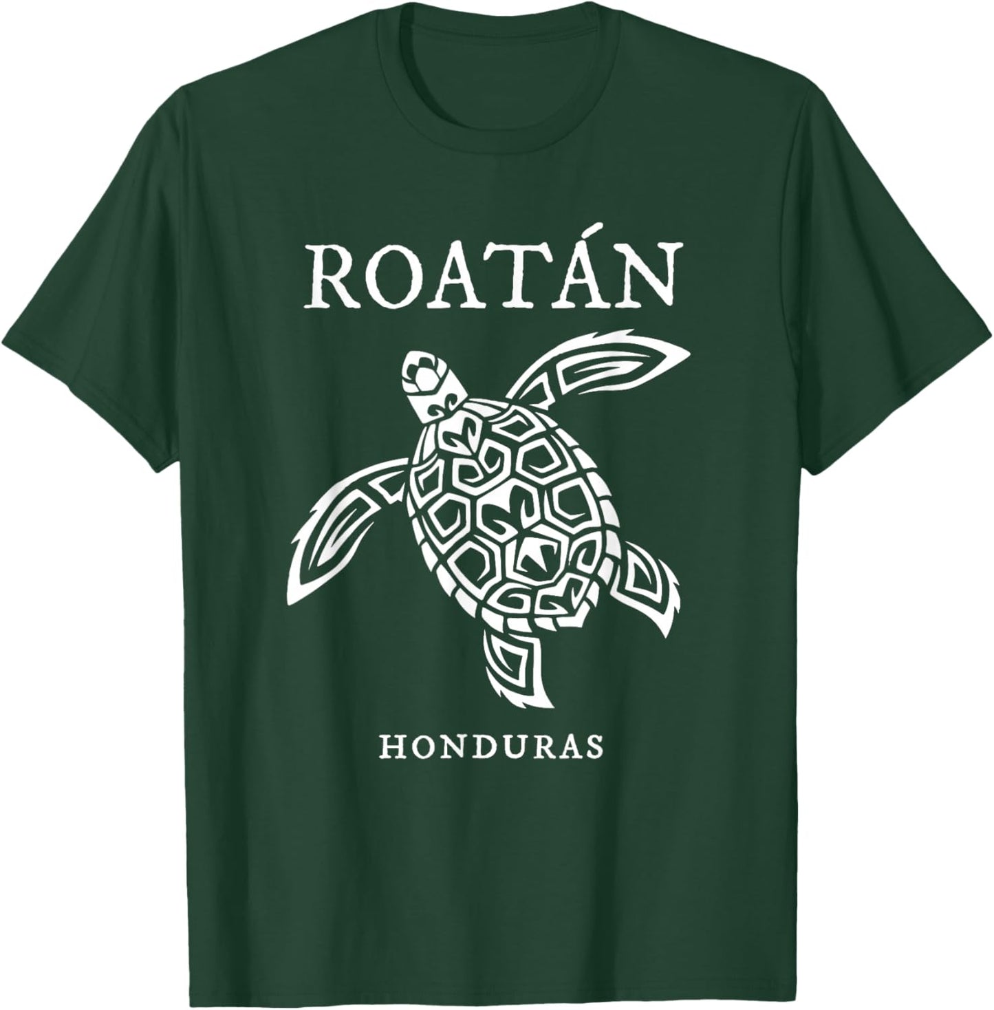 Vintage Roatan Honduras Sea Turtle Vacation Souvenir T-Shirt - T-Shirt | Forest