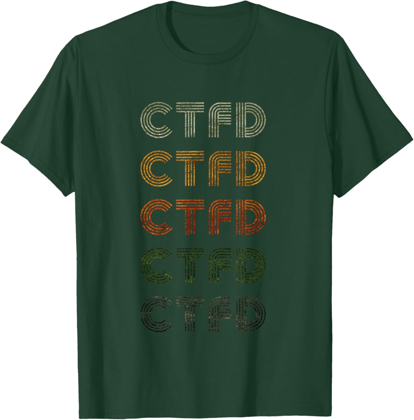 Love Heart Ctfd Grunge Vintage Style Black Ctfd T-Shirt - T-Shirt | Forest