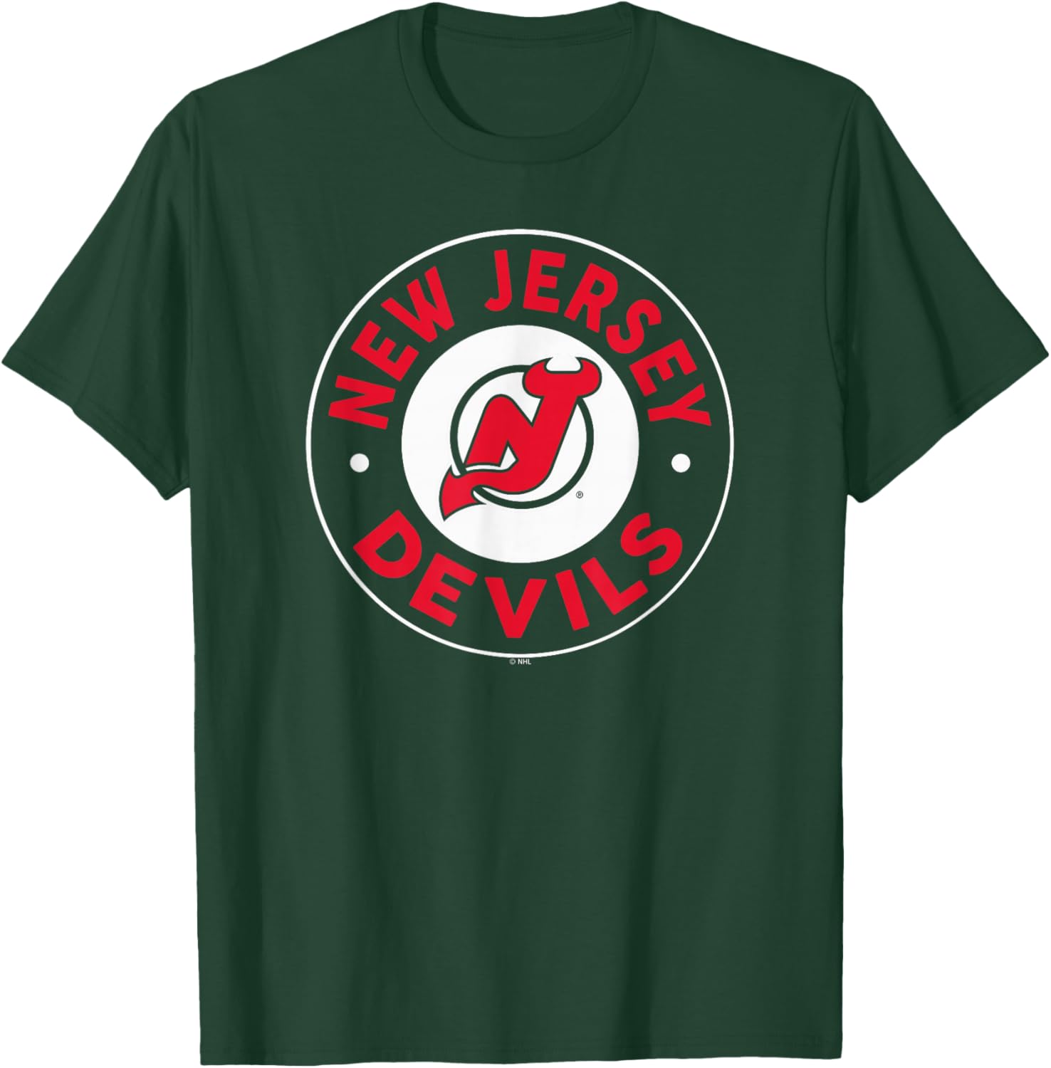 New Jersey Devils Symbol Black Officially Licensed T-Shirt - T-Shirt | Forest