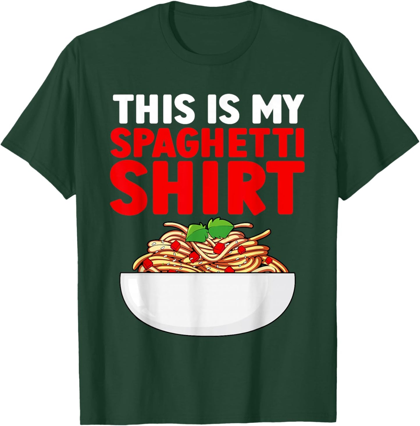 Cute Spaghetti Art Women Kids Pasta Spaghetti Lover T-Shirt - T-Shirt | Forest