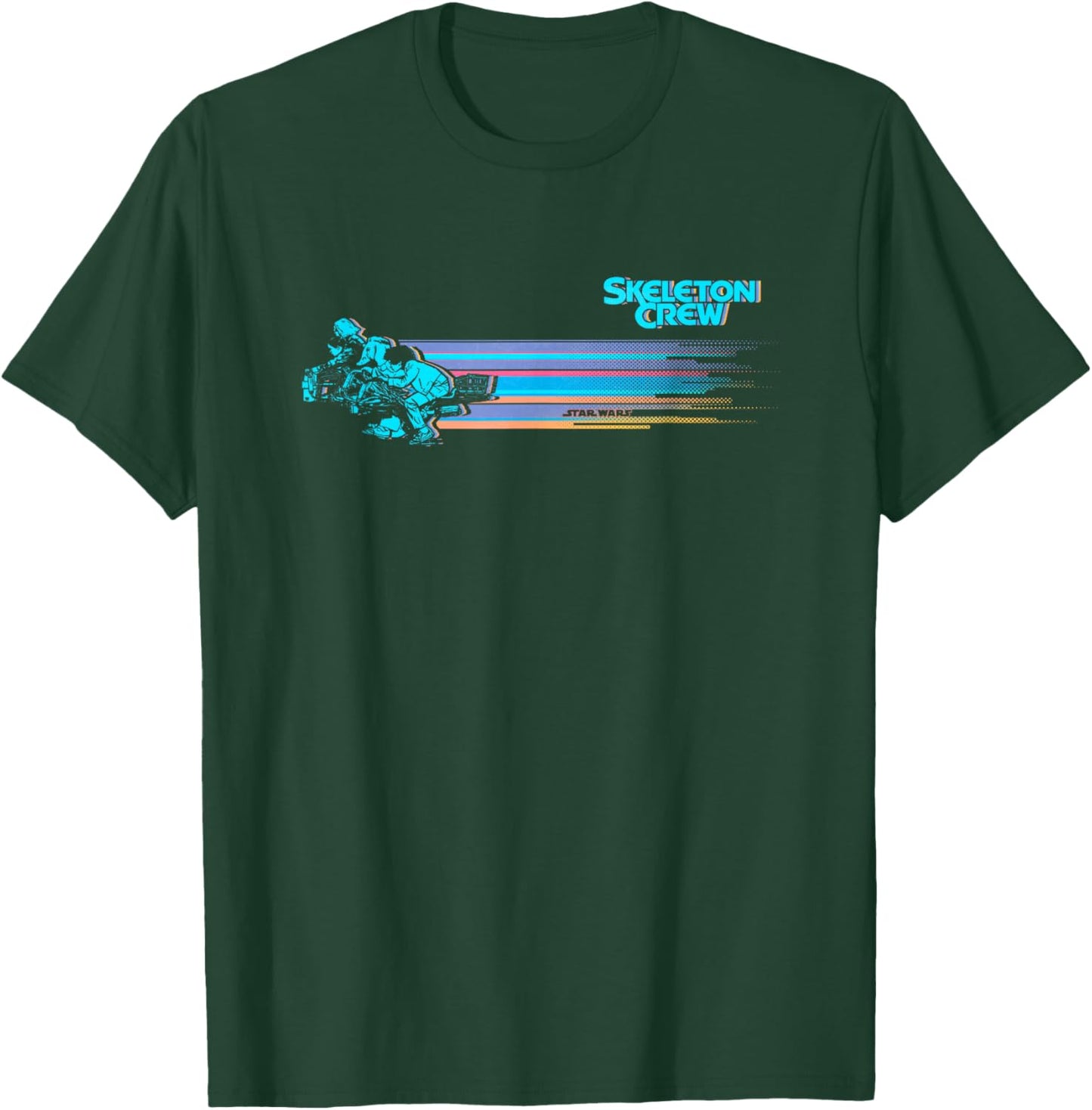 Star Wars Skeleton Crew Blue Galaxy Vintage Speeders T-Shirt - T-Shirt | Forest