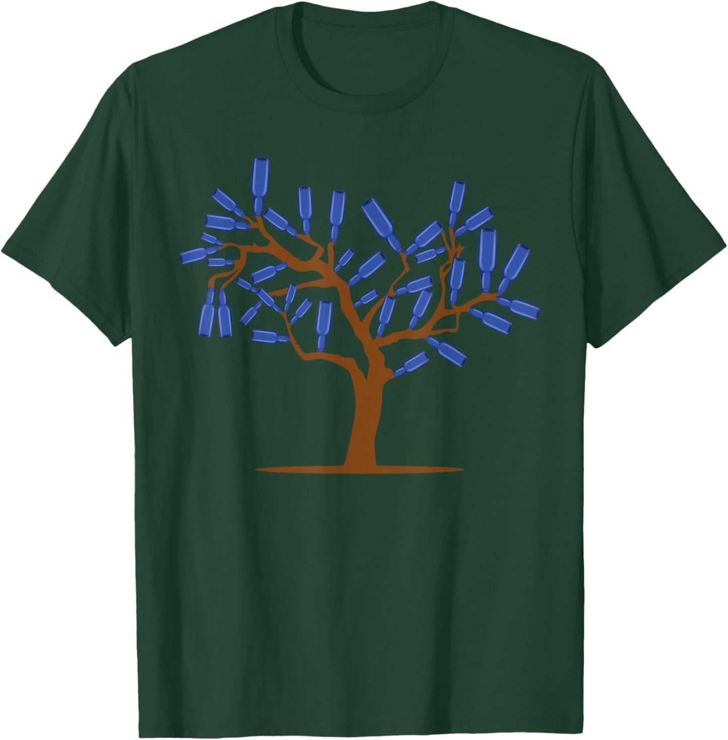 Blue Bottle Tree Gullah Catch Evil Spirits T-Shirt - T-Shirt | Forest