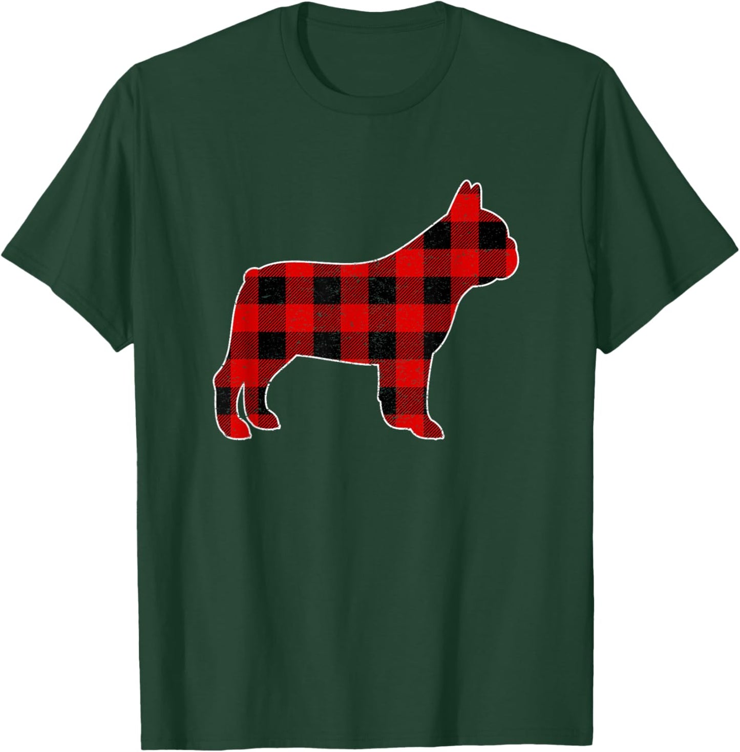 Christmas French bulldog Pajama Pj, Christmas Dog Buffalo Women Kids T-Shirt - T-Shirt | Forest