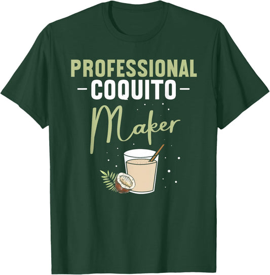 Coquito Christmas Coquito Maker Puerto Rican Christmas T-Shirt - T-Shirt | Forest
