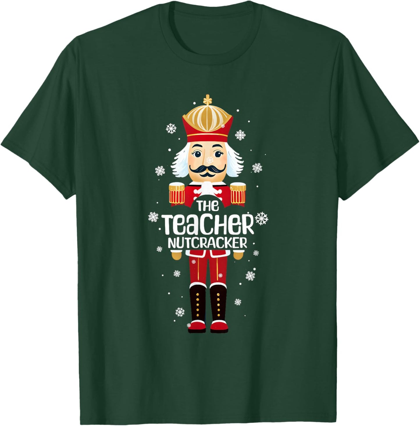 Funny Christmas Family Matching Pajama Teacher Nutcracker T-Shirt - T-Shirt | Forest