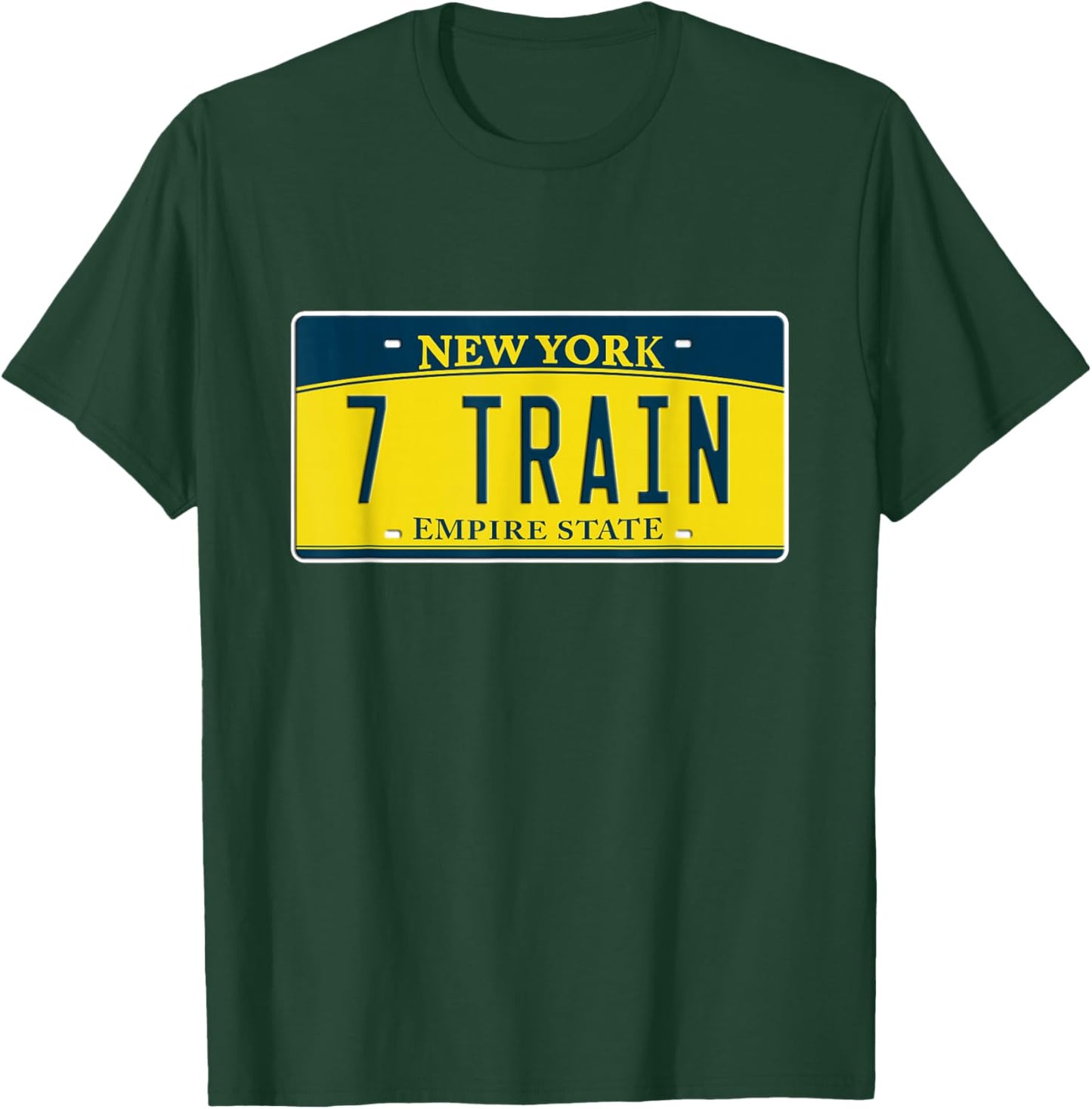 7 Train NYC Subway Flushing Queens Old New York T-Shirt - T-Shirt | Forest