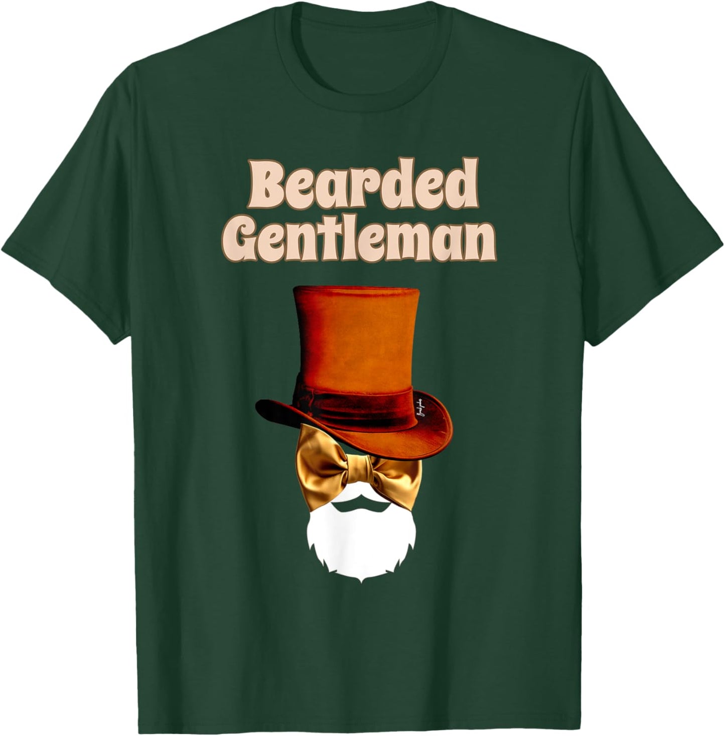 Bearded Gentleman Beard Husband Gift T-Shirt - T-Shirt | Forest
